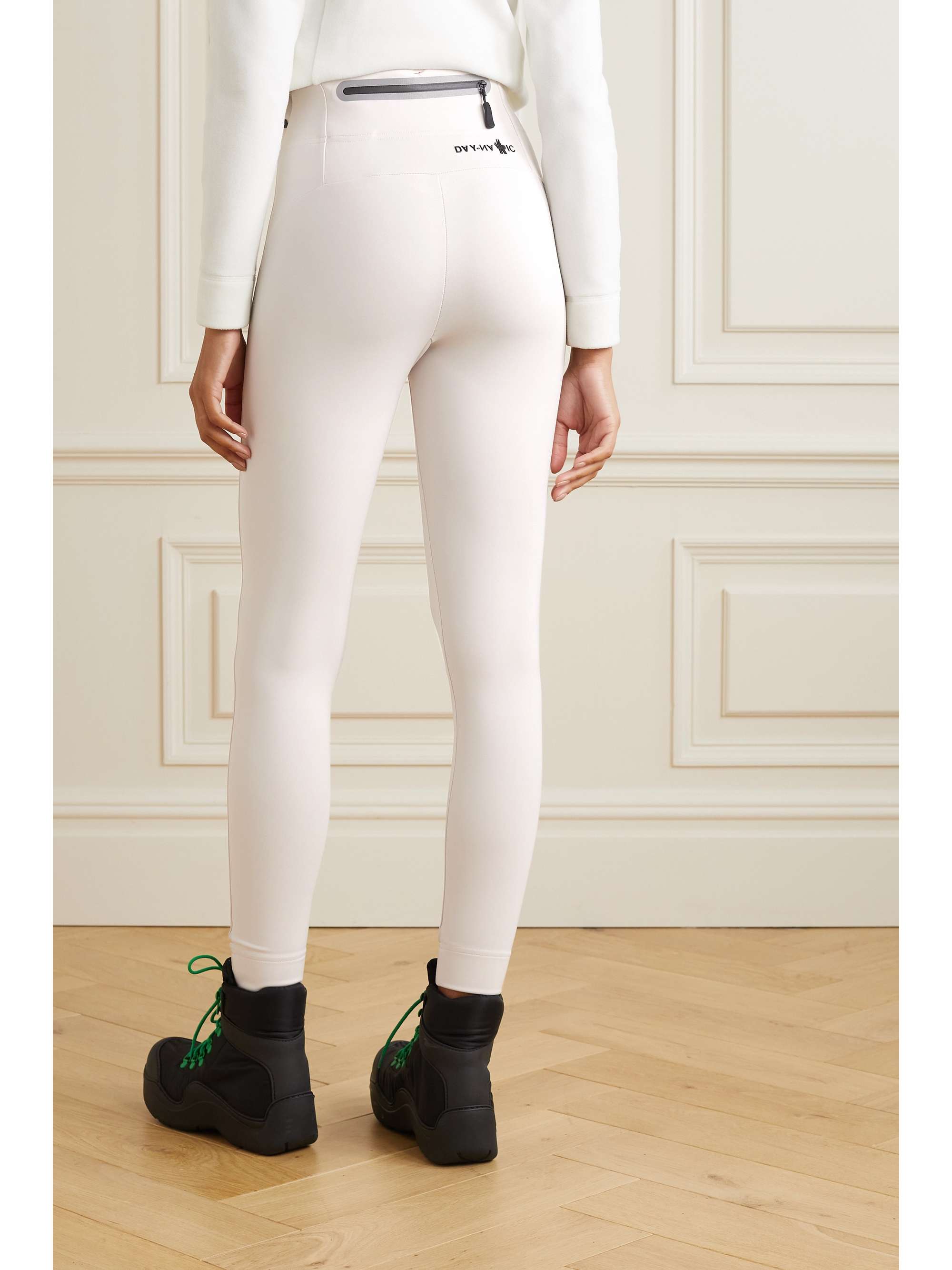Printed stretch-jersey leggings view