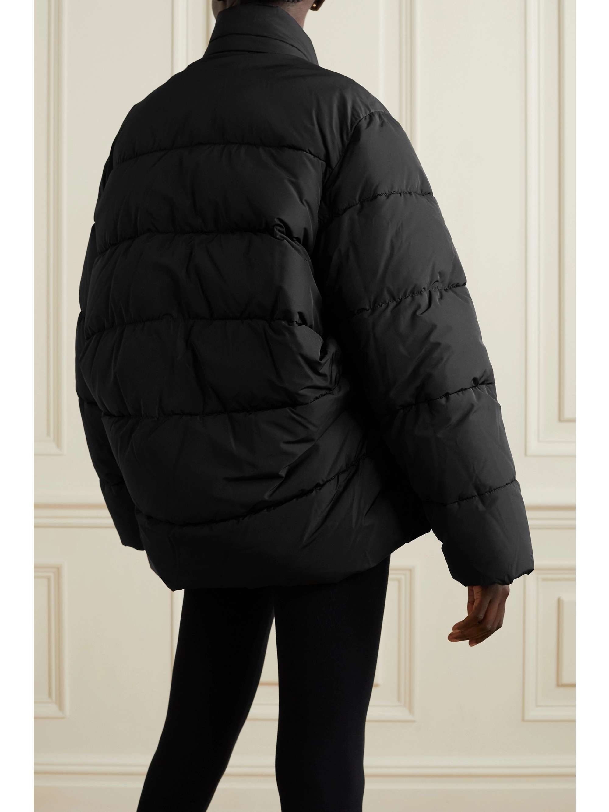 Oversized quilted shell jacket view