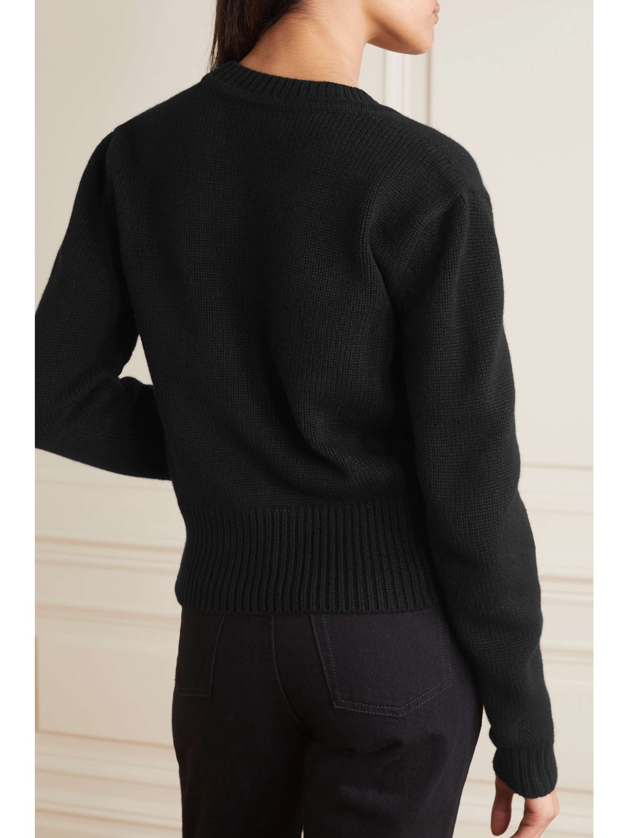 Embellished cashmere cardigan view