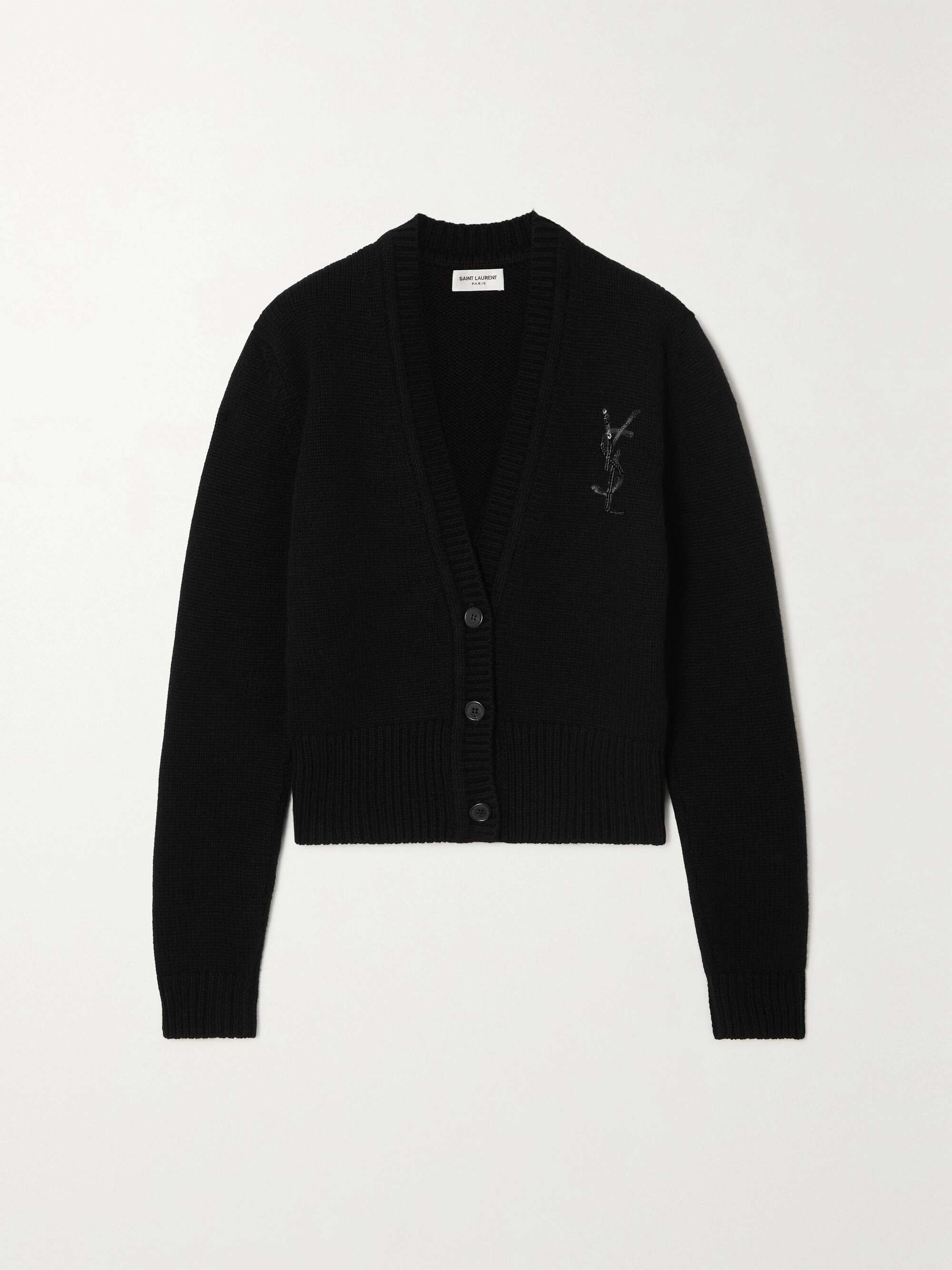 Embellished cashmere cardigan view