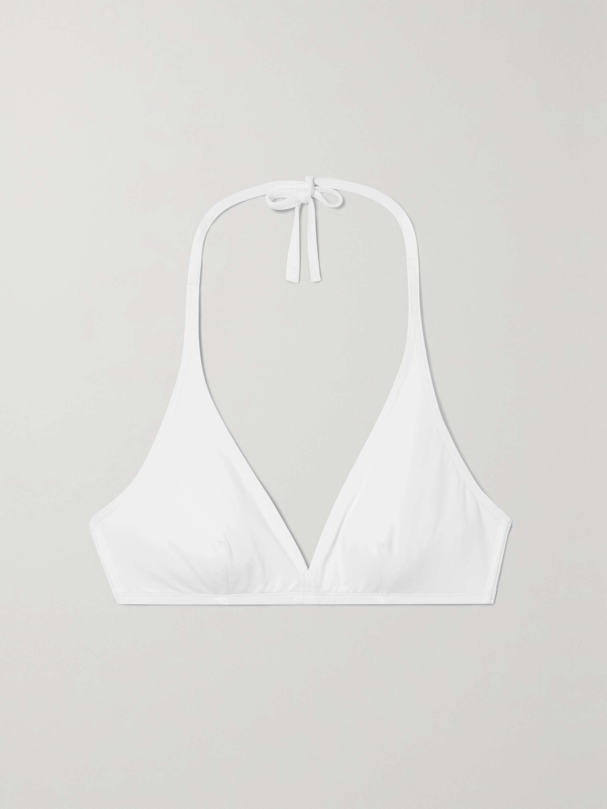 Les Essentiels triangle halterneck bikini top view
