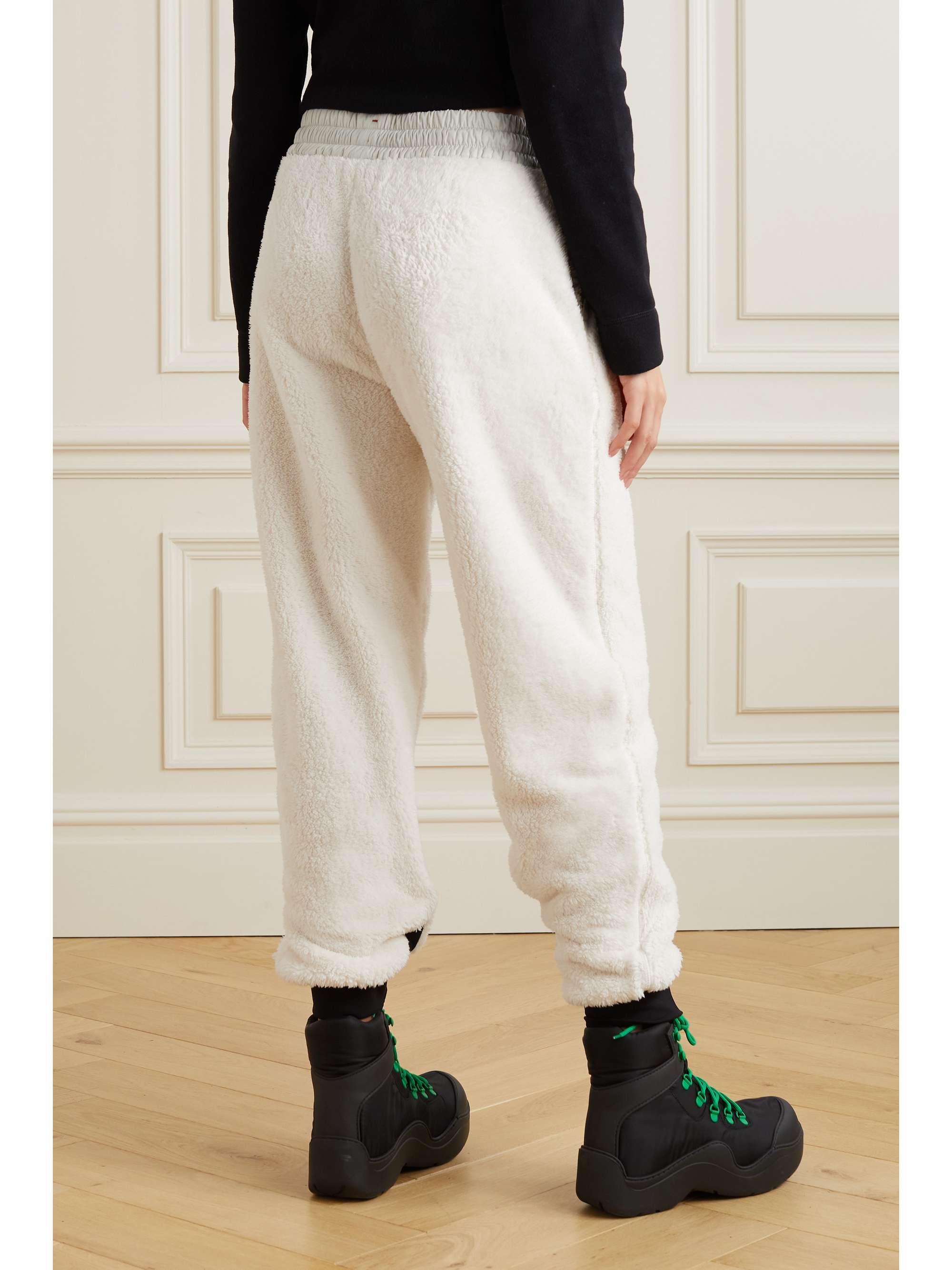 Shell-trimmed fleece ski pants view