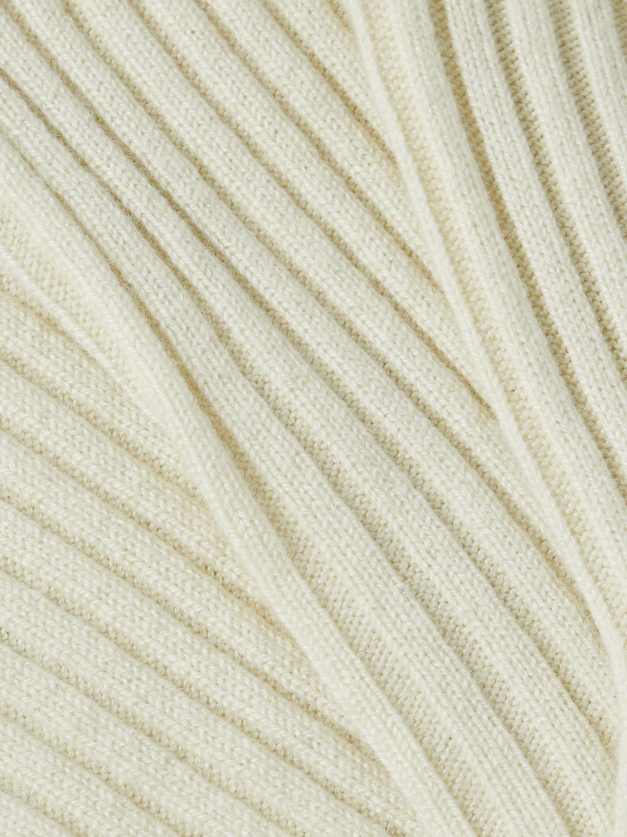 Ribbed cashmere socks view