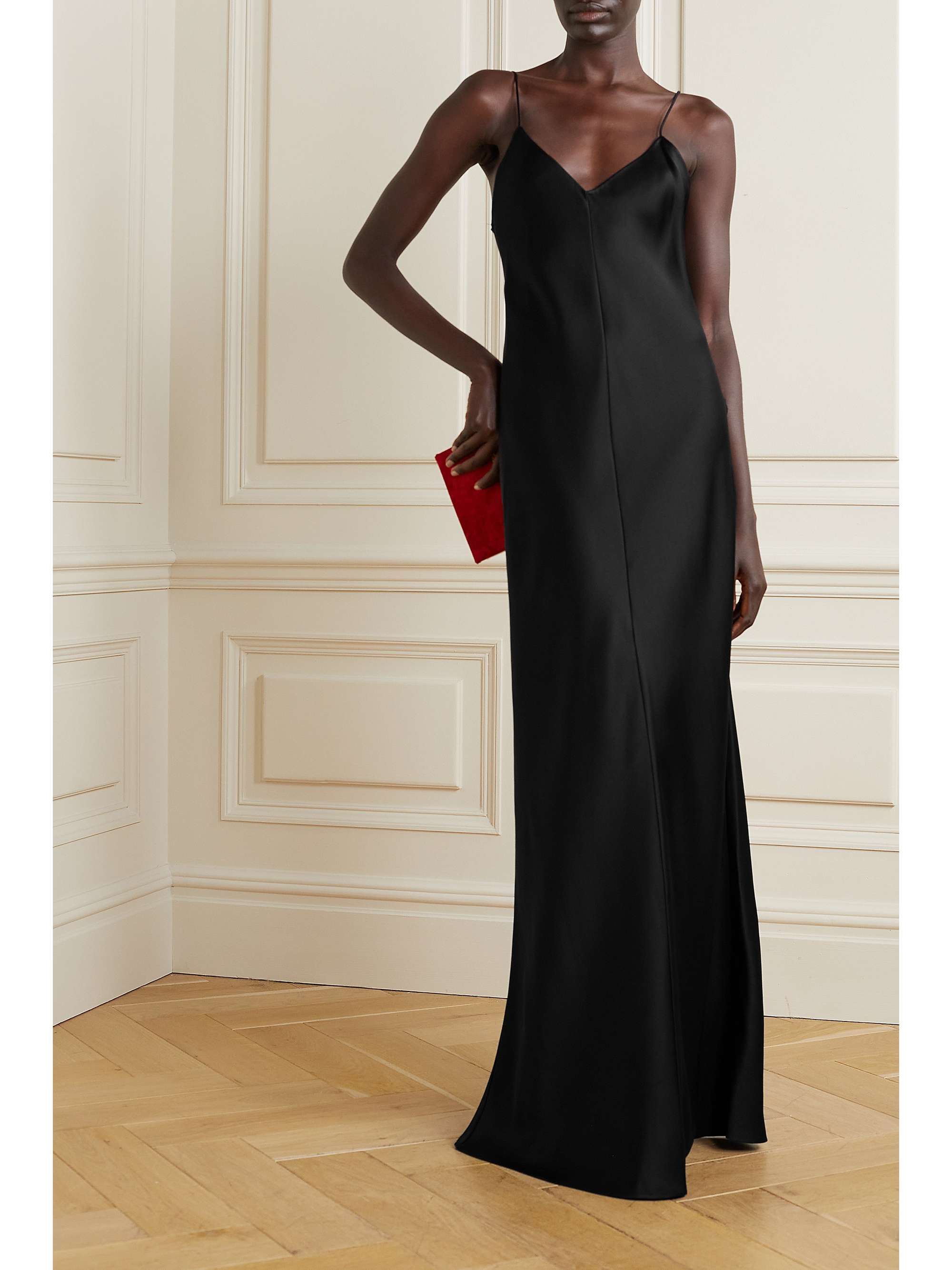 Guinevere silk-satin maxi dress view