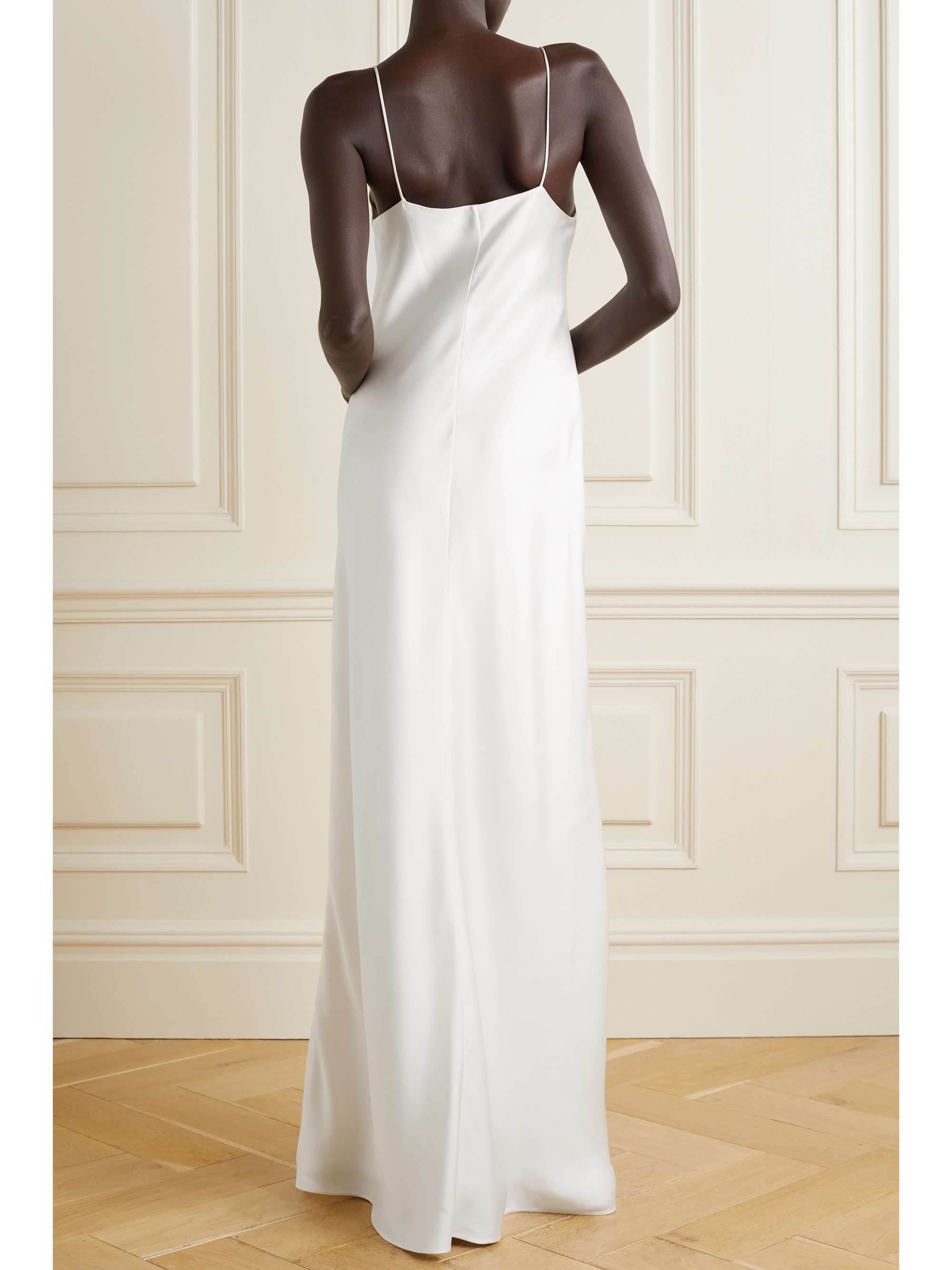 Guinever silk-satin maxi dress view