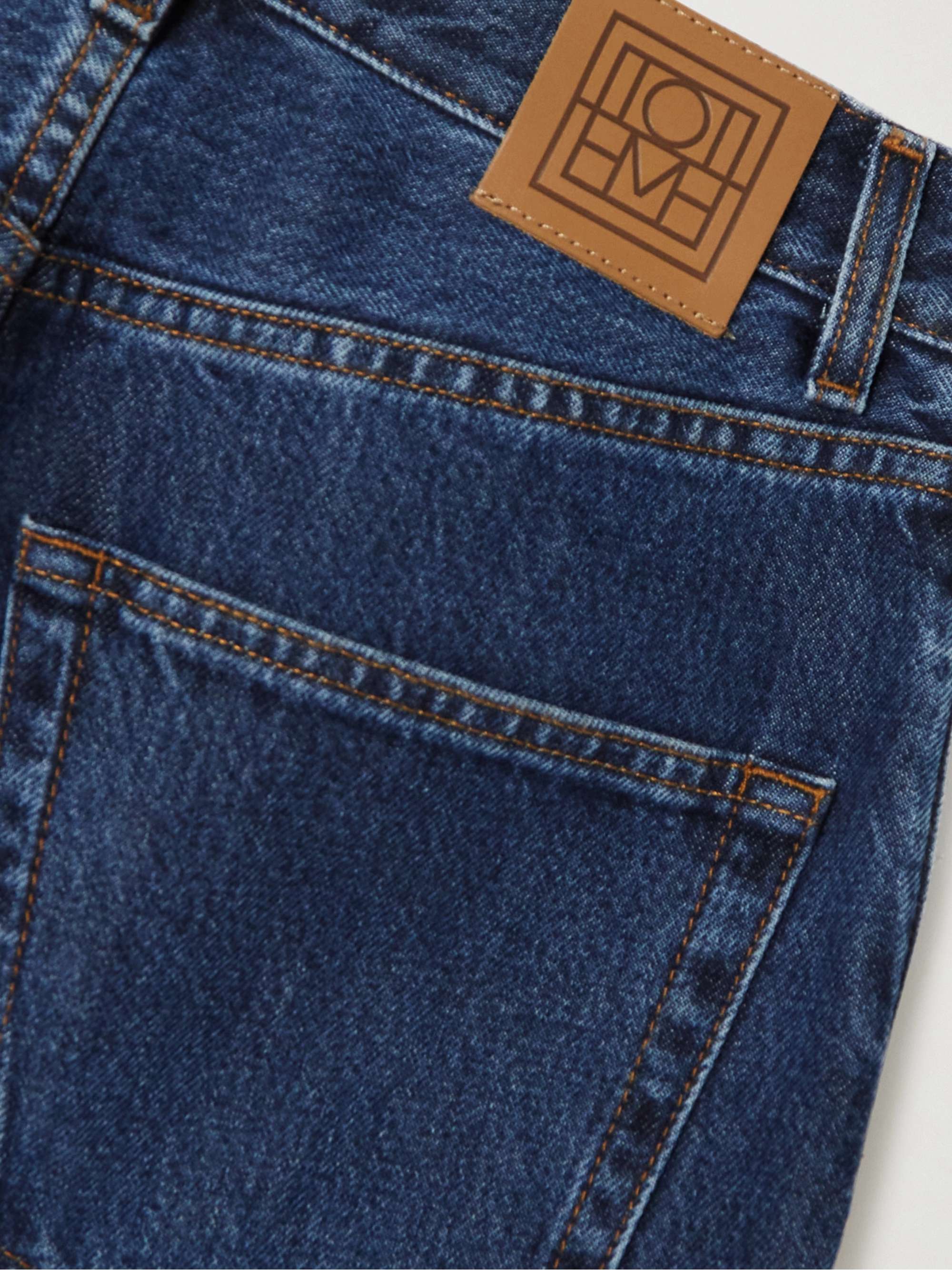 + NET SUSTAIN high-rise tapered organic jeans view