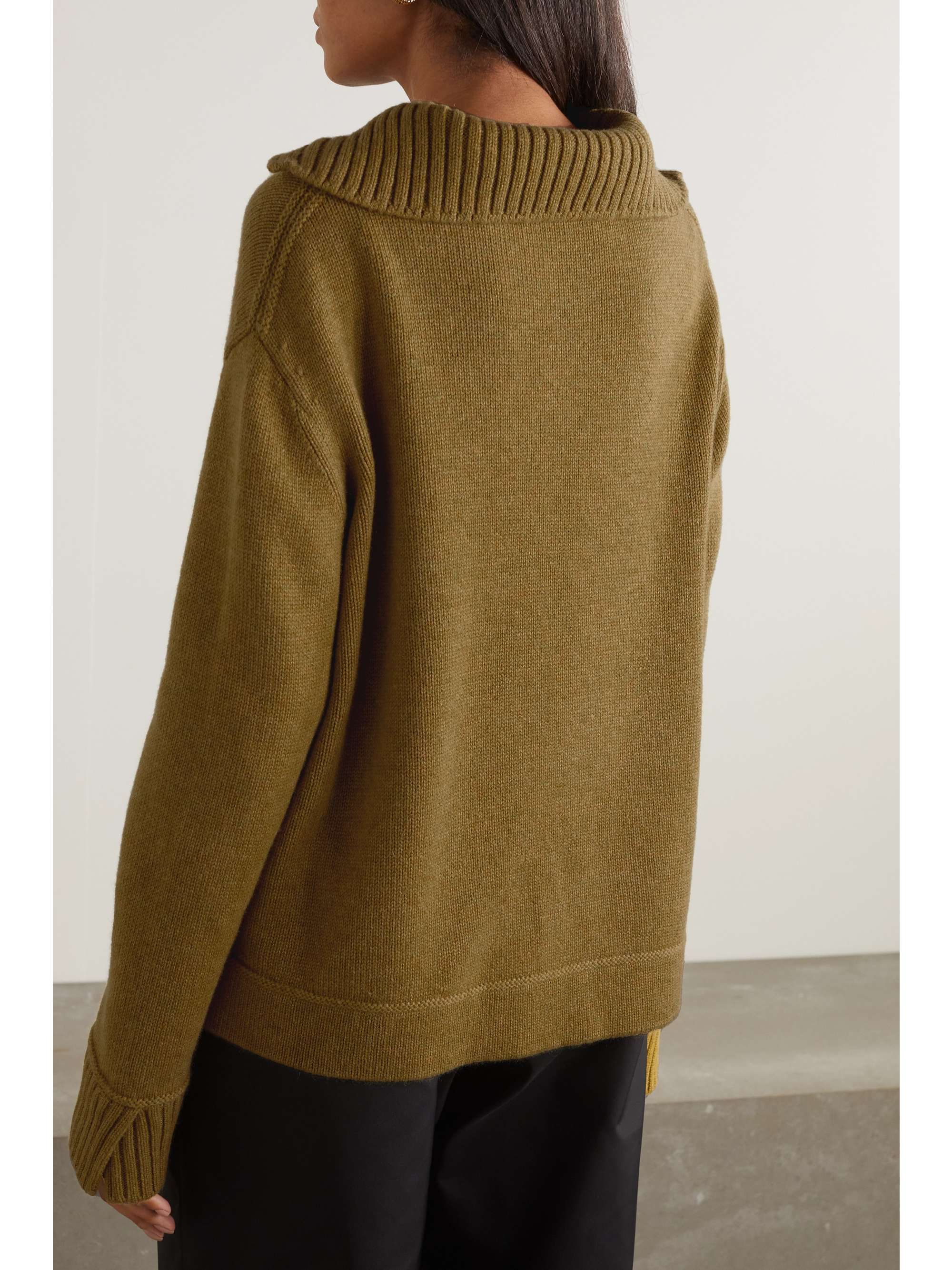 Mélange cashmere sweater view