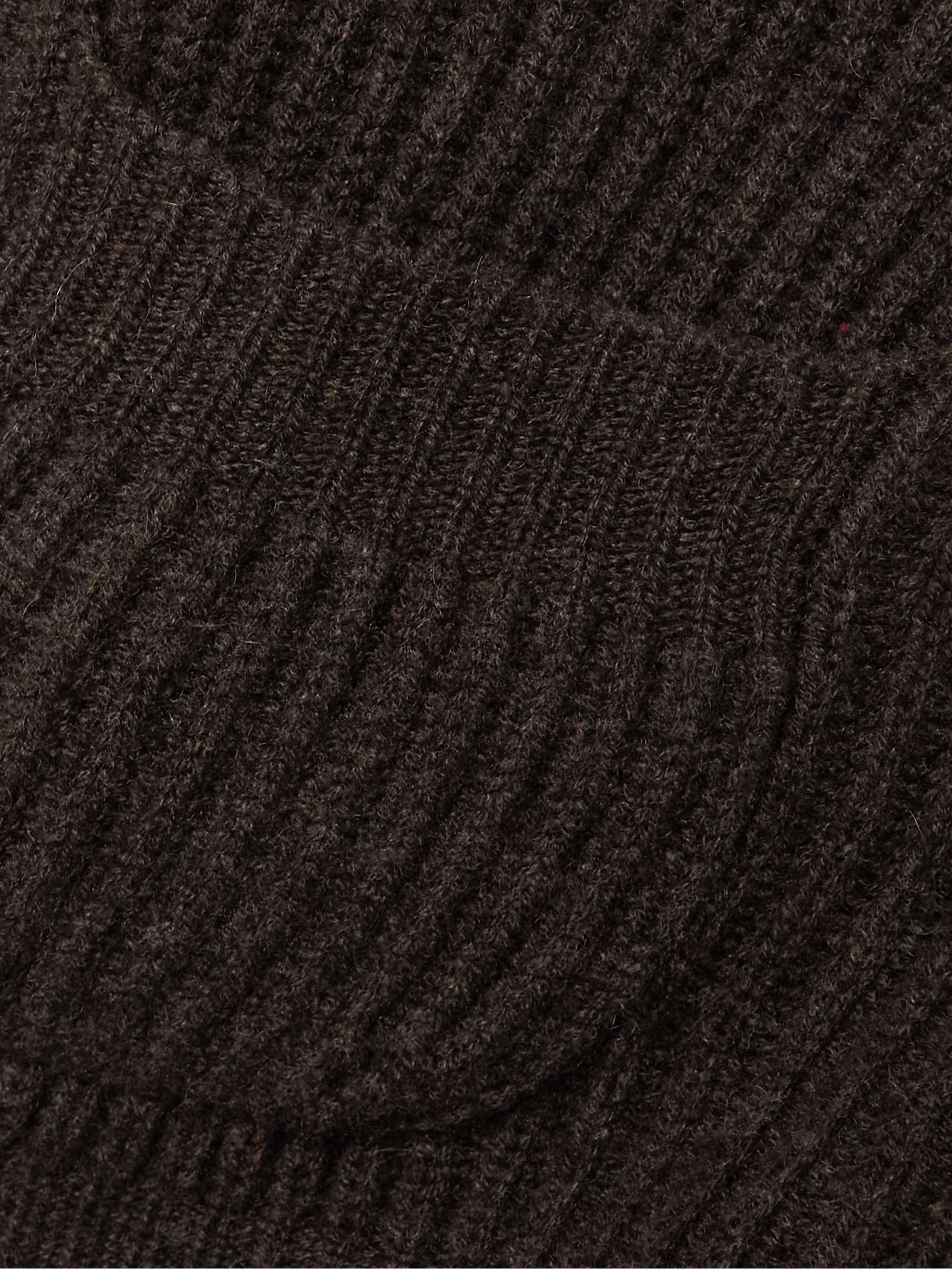 + NET SUSTAIN Monaco ribbed organic cashmere cardigan view