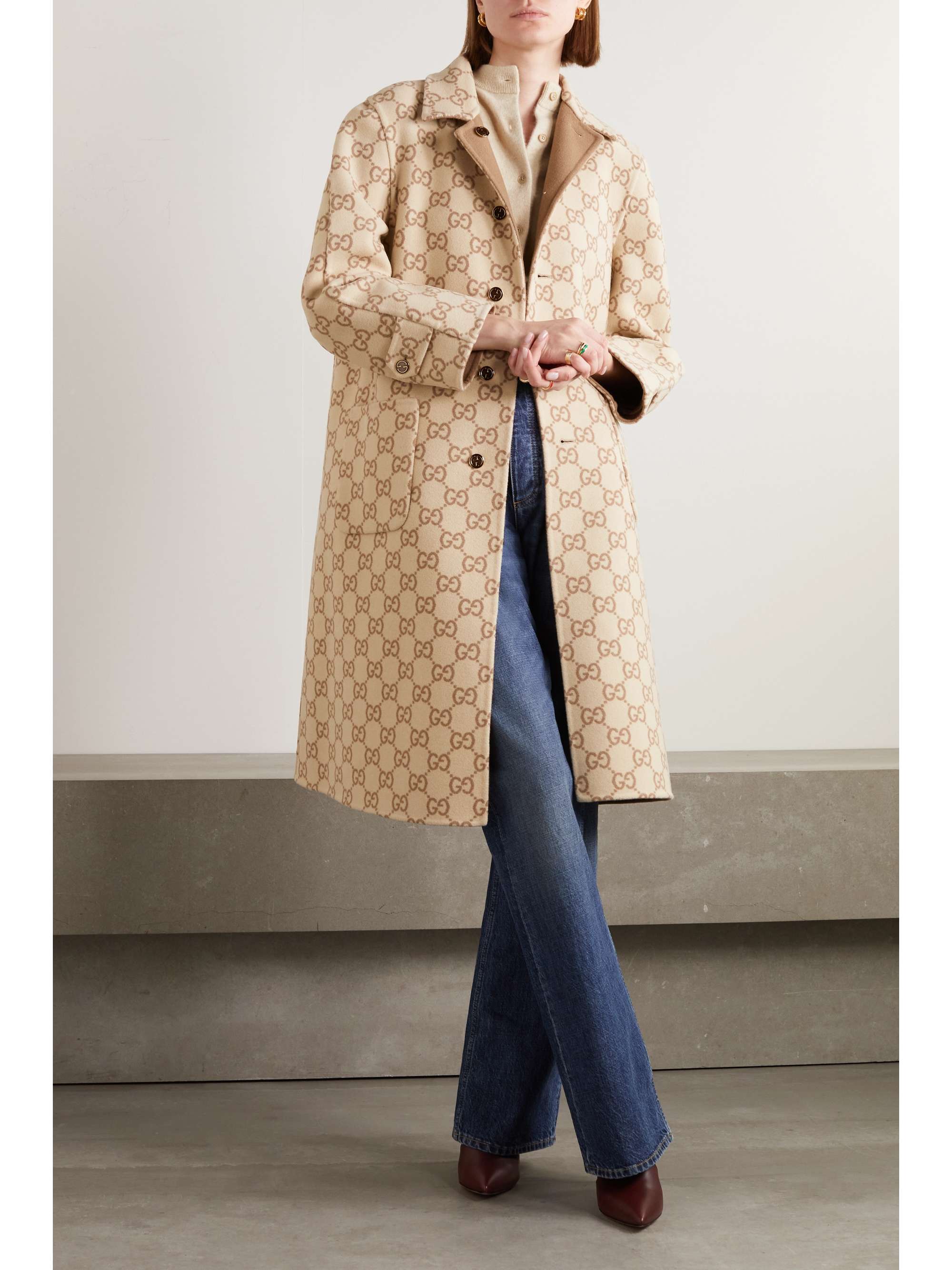Love Parade reversible wool and silk-blend coat view