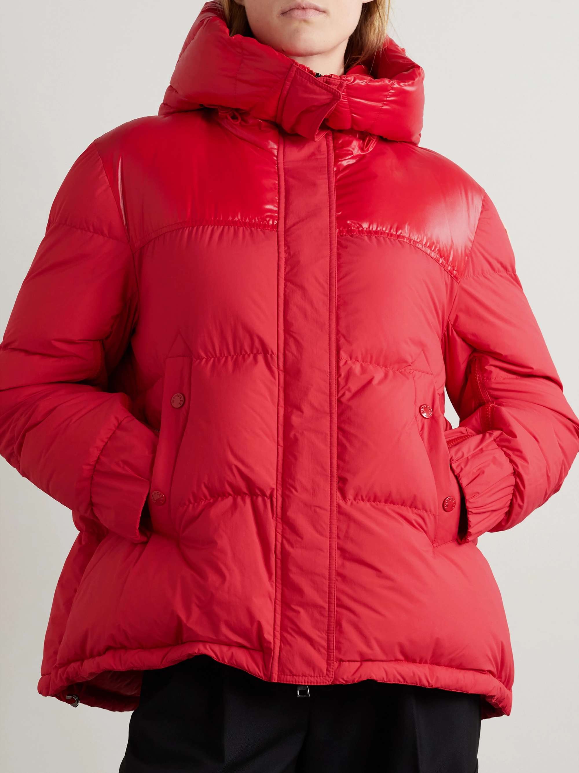 Etival hooded quilted shell down jacket view