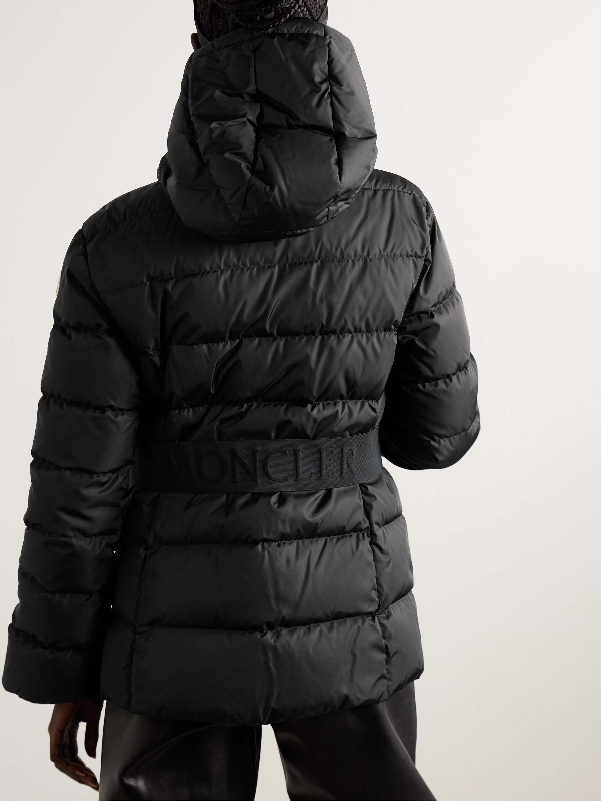 Dera hooded quilted down jacket view