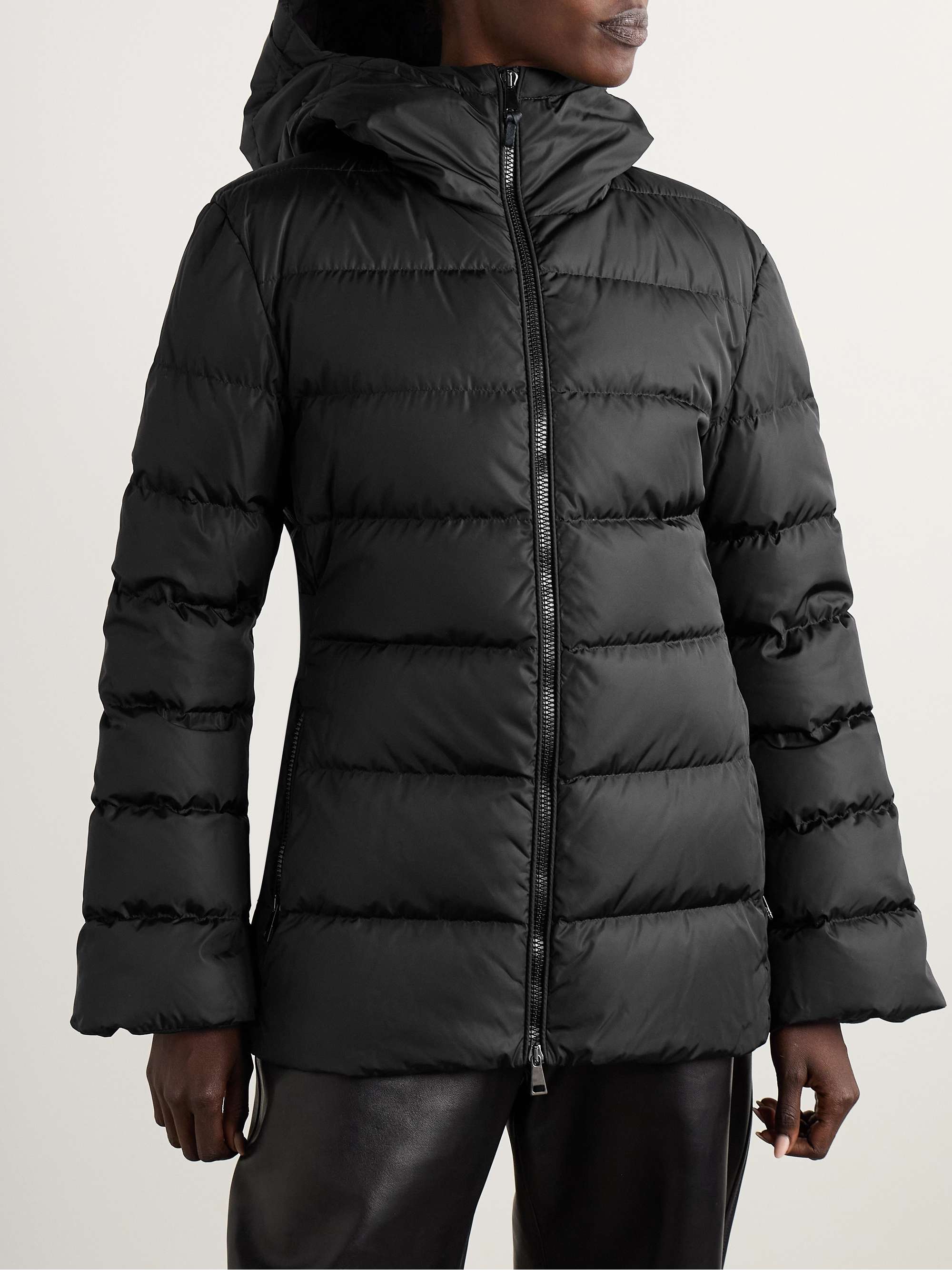 Dera hooded quilted down jacket view