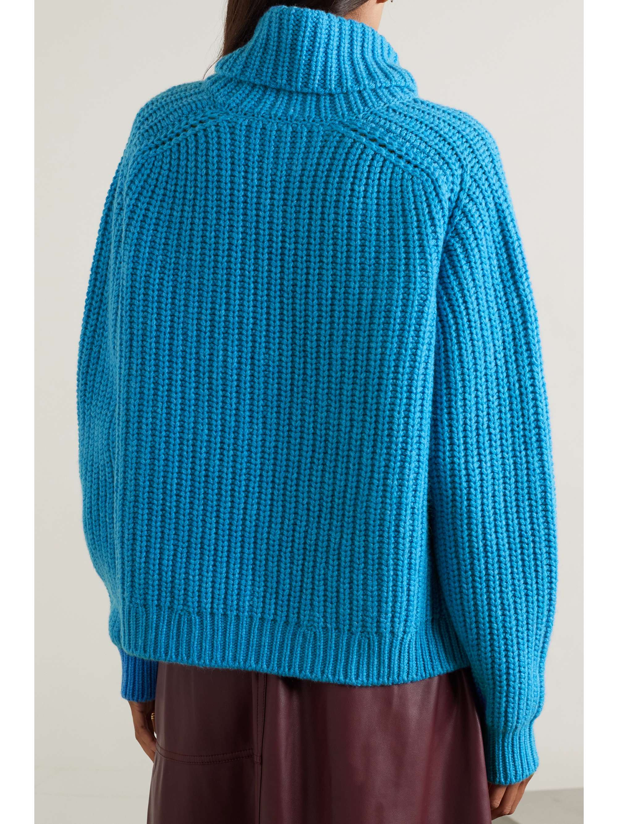 Dolcevita Davenport ribbed cashmere turtleneck sweater view