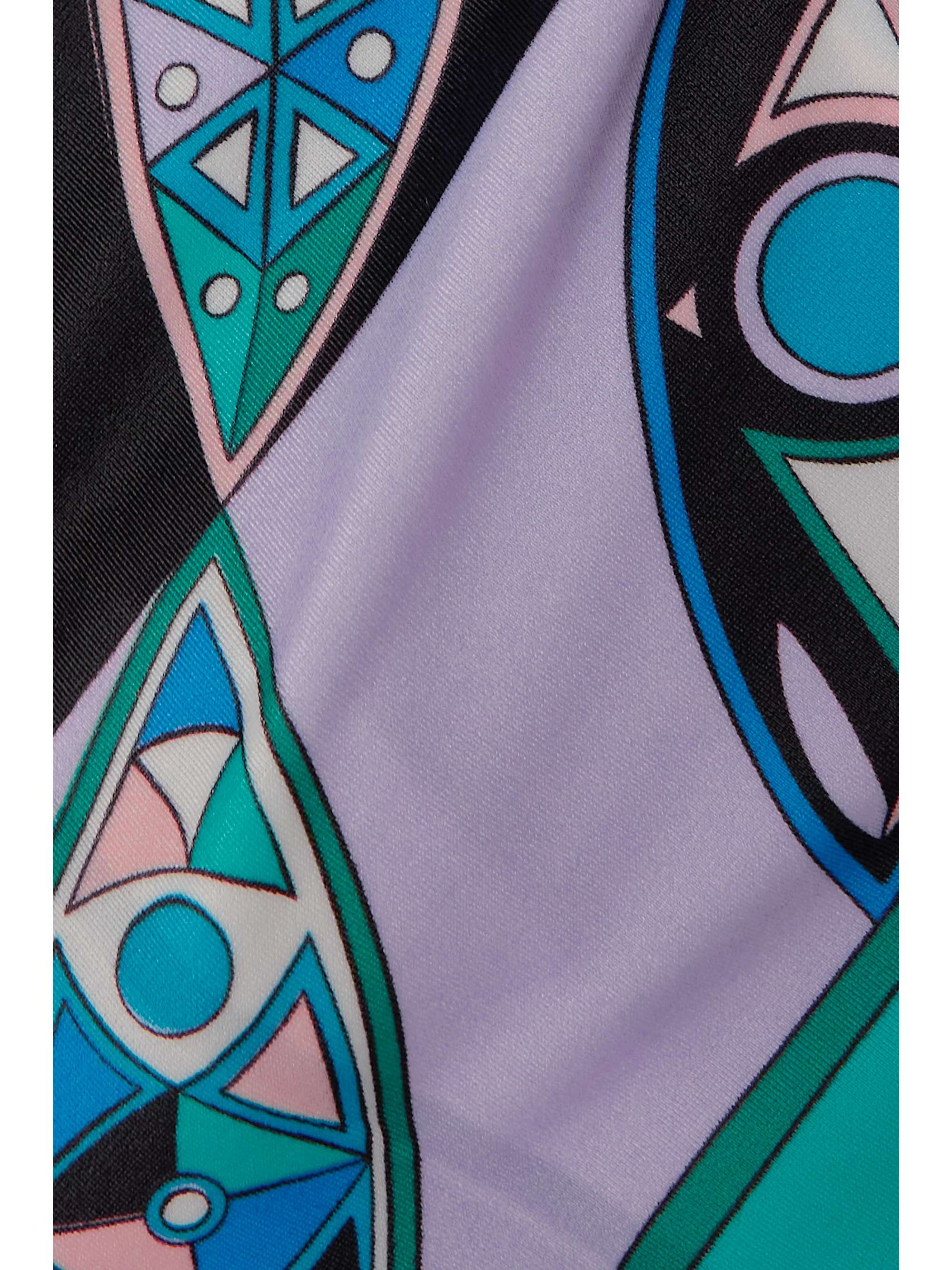 Printed stretch sports bra view