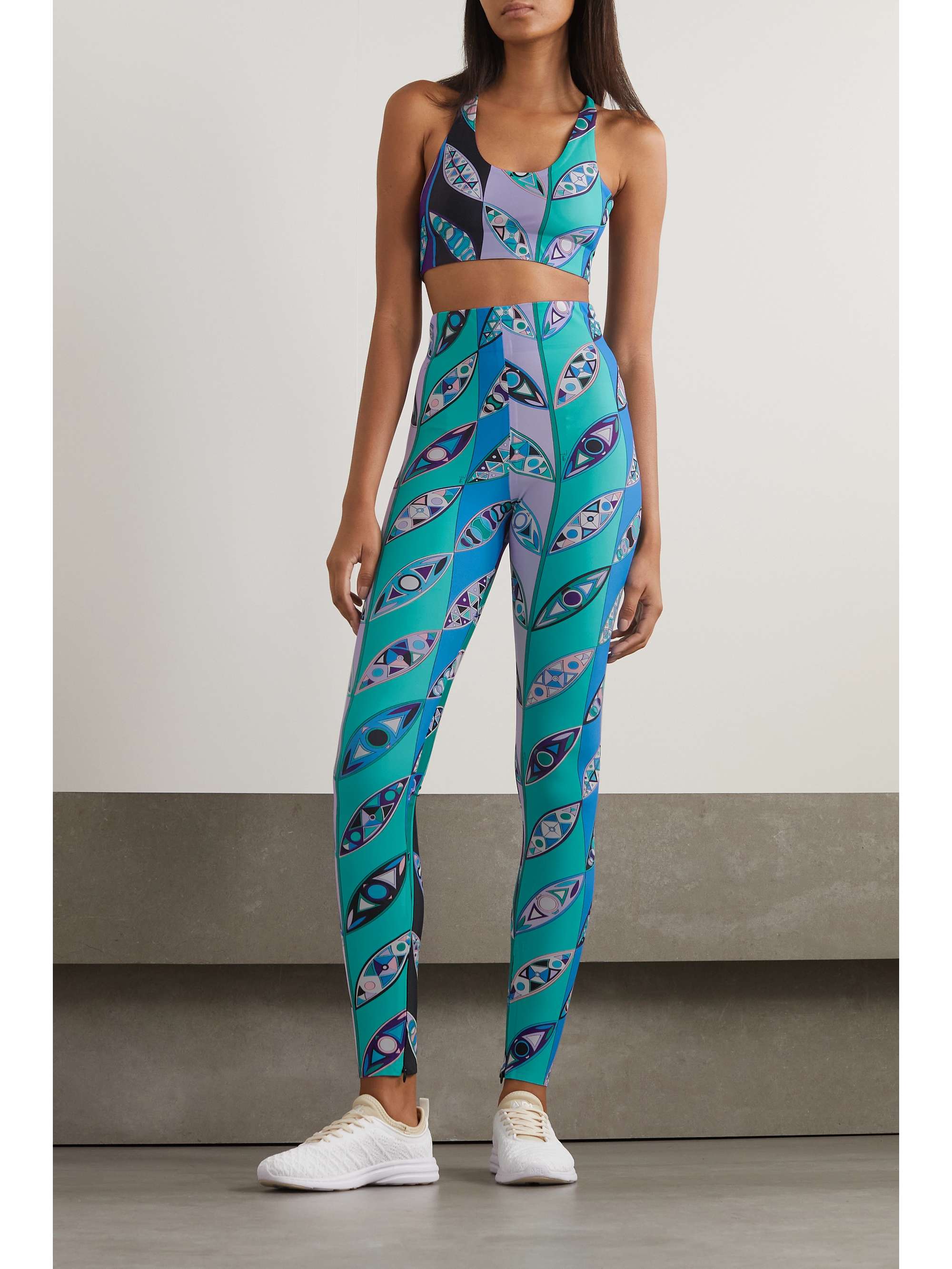 Printed stretch leggings view