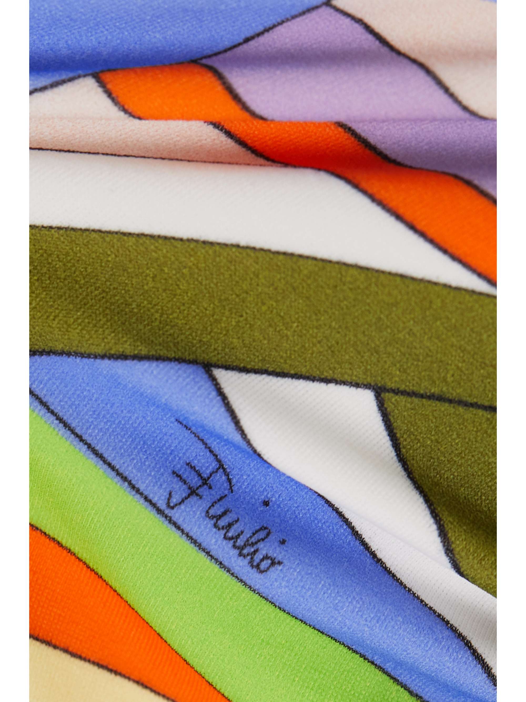 Baby Iride tie-detailed printed triangle bikini top view