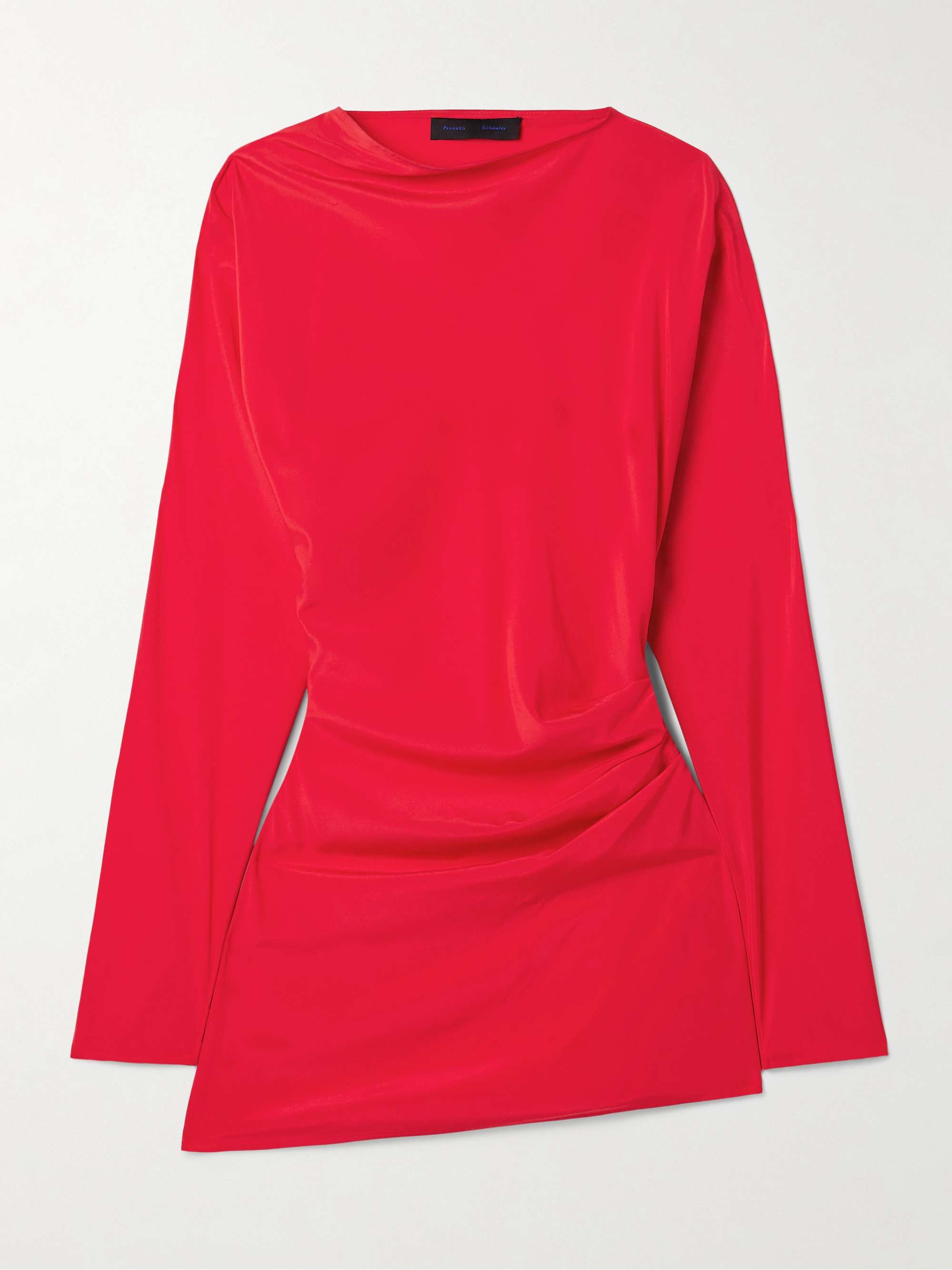 Keegan gathered crepe de chine top view