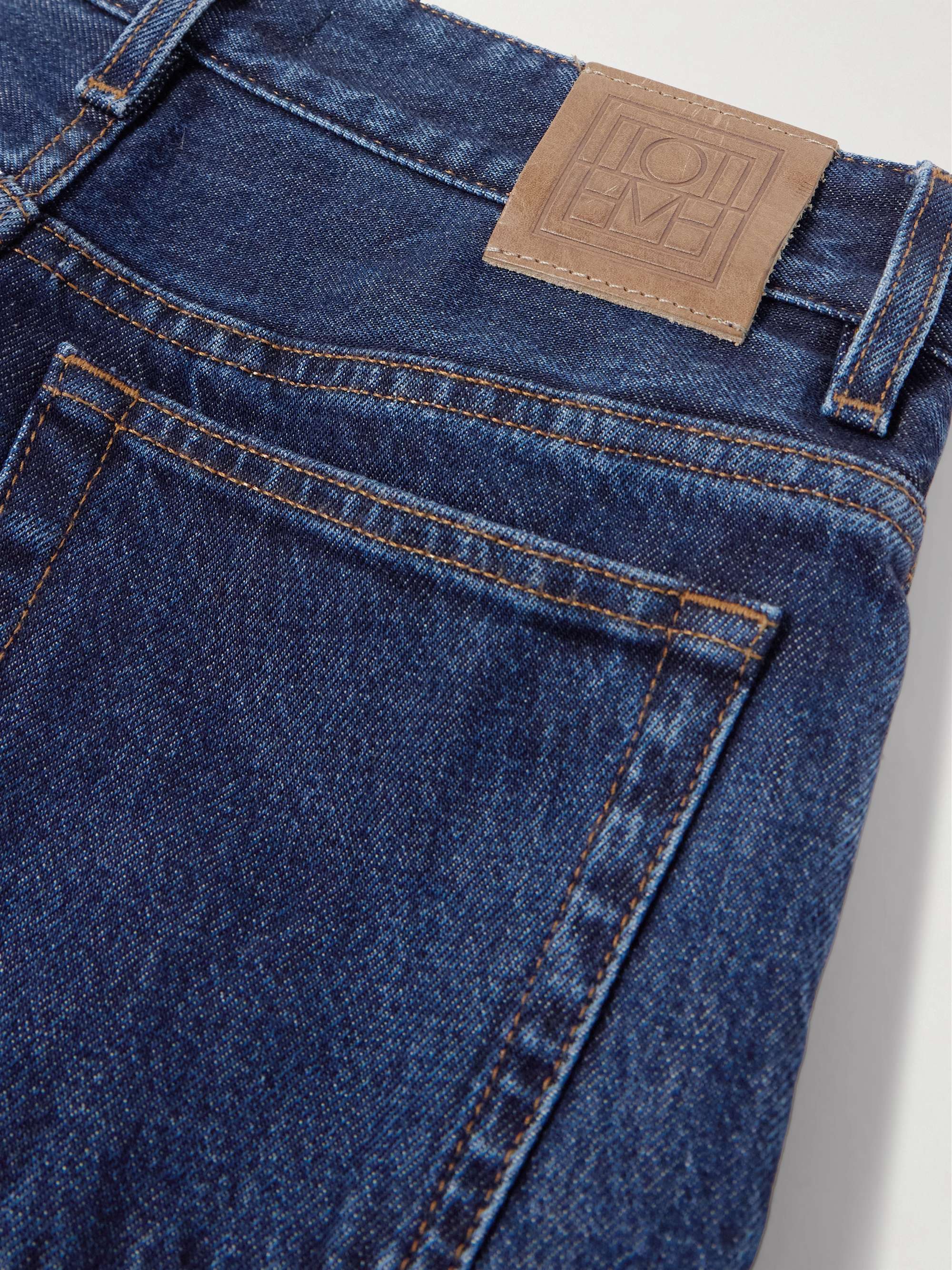 High-rise slim-fit organic jeans view