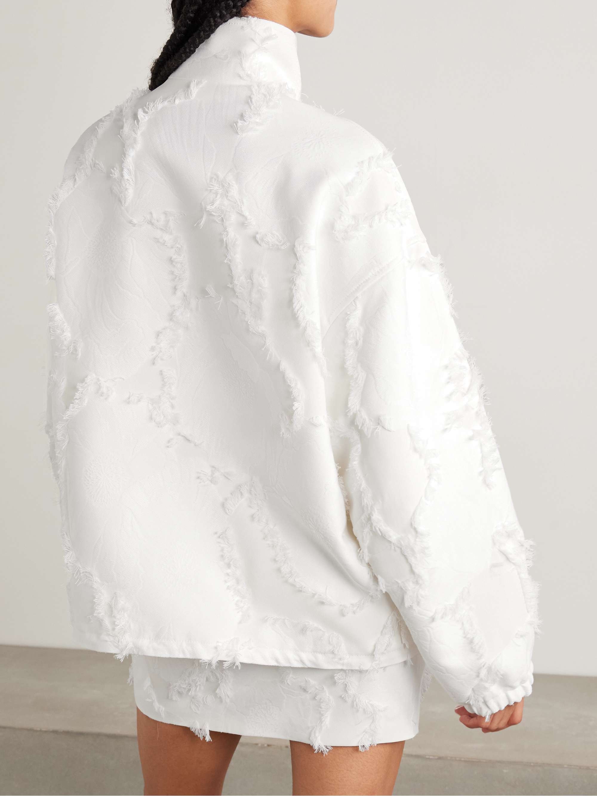 Poppy fil coupé jacquard jacket view