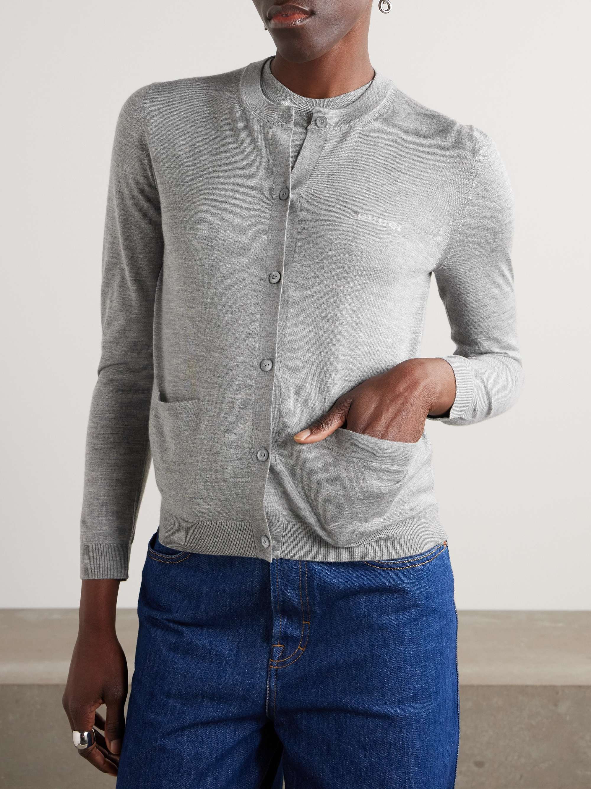 Cashmere and silk-blend cardigan view