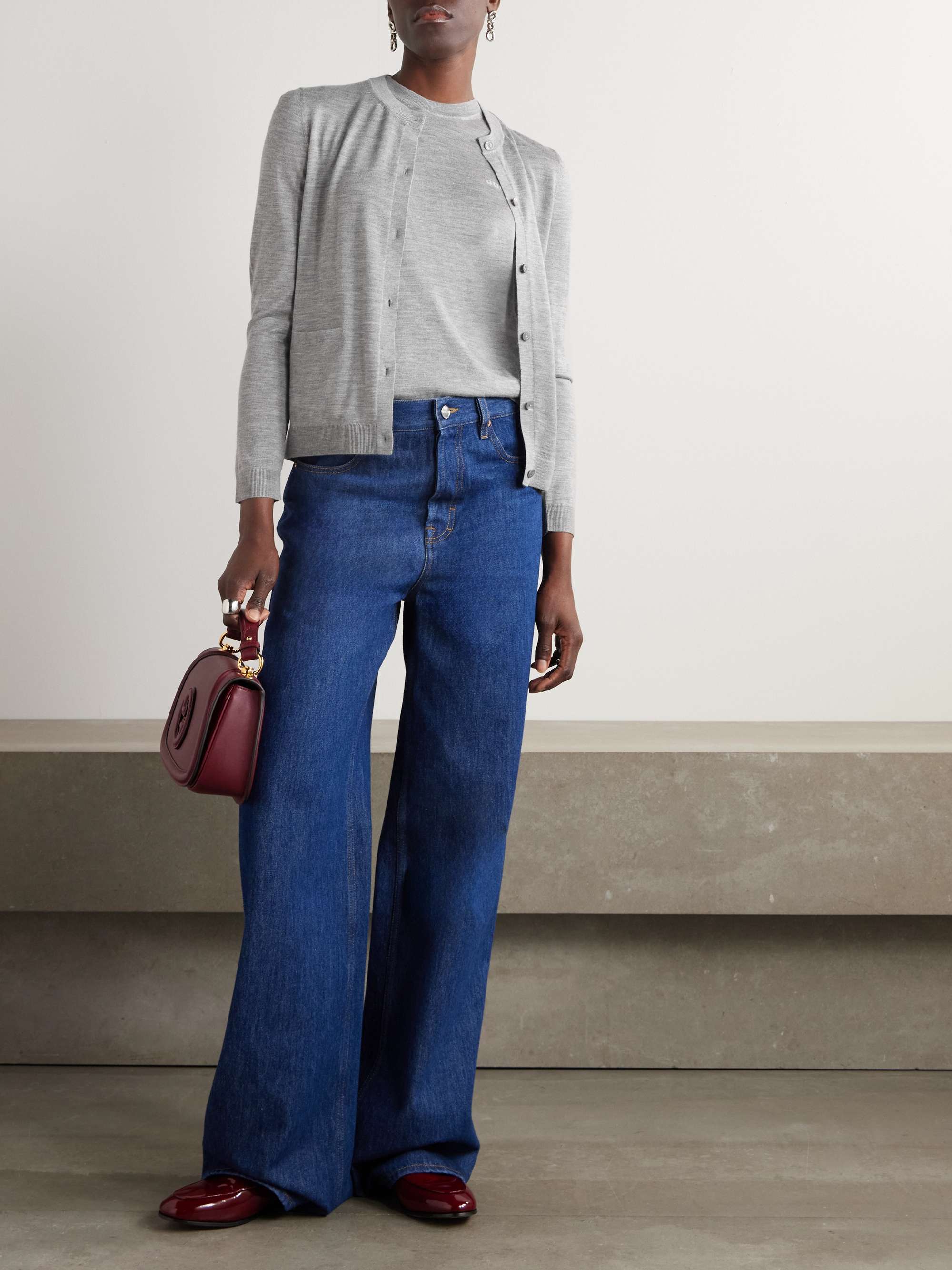 Cashmere and silk-blend cardigan view