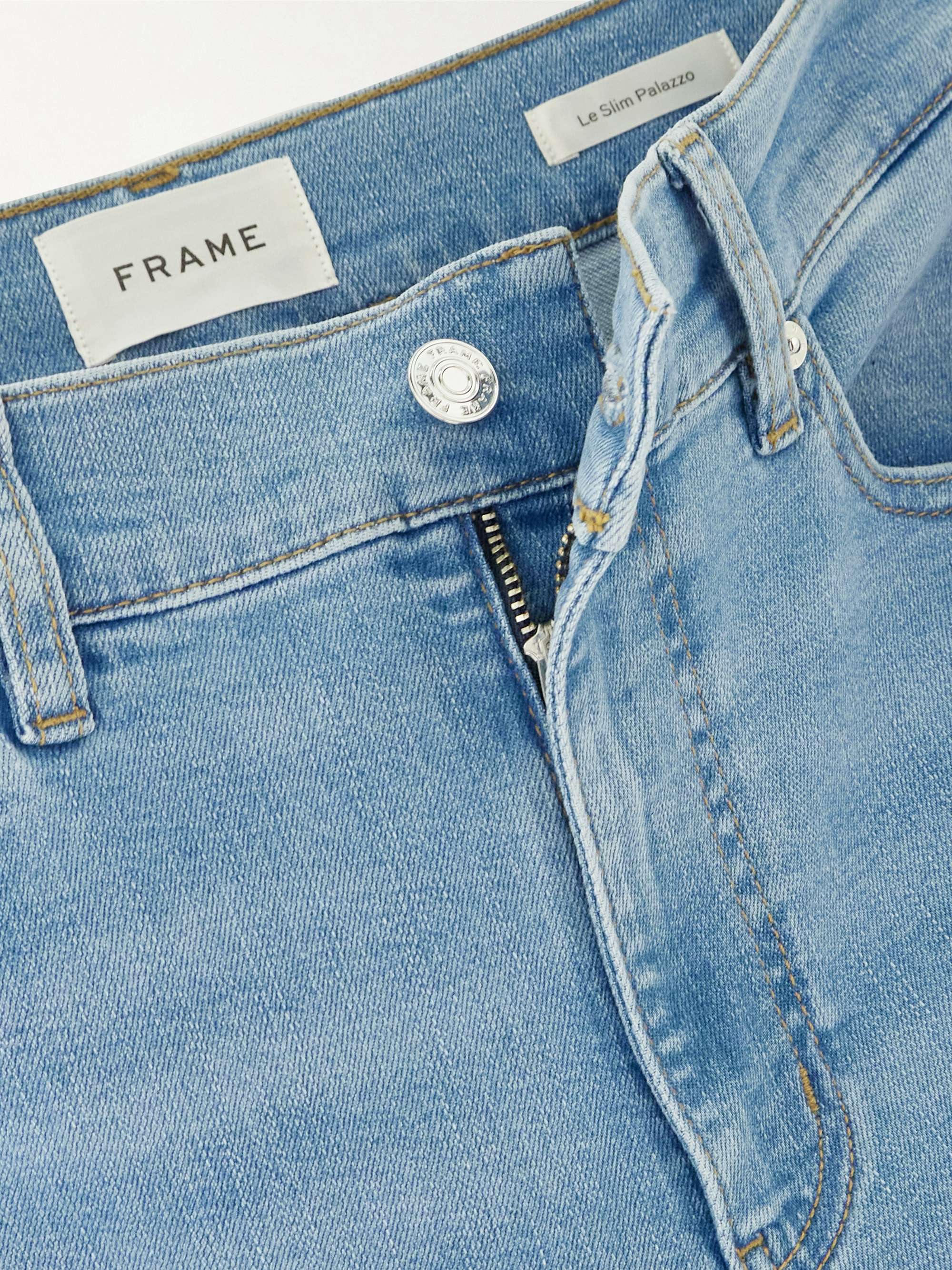 Le Slim Palazzo mid-rise straight-leg jeans view