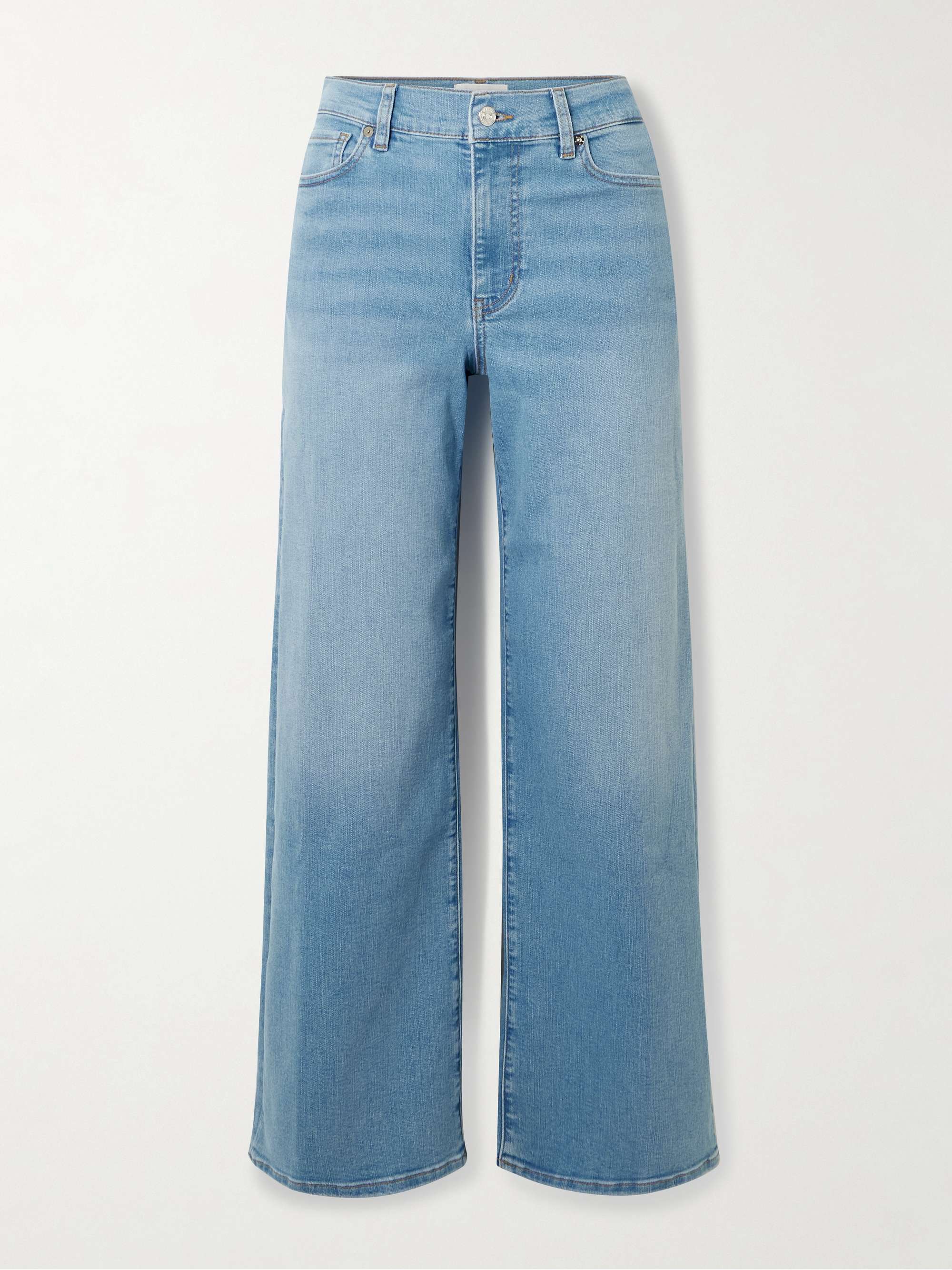 Le Slim Palazzo mid-rise straight-leg jeans view