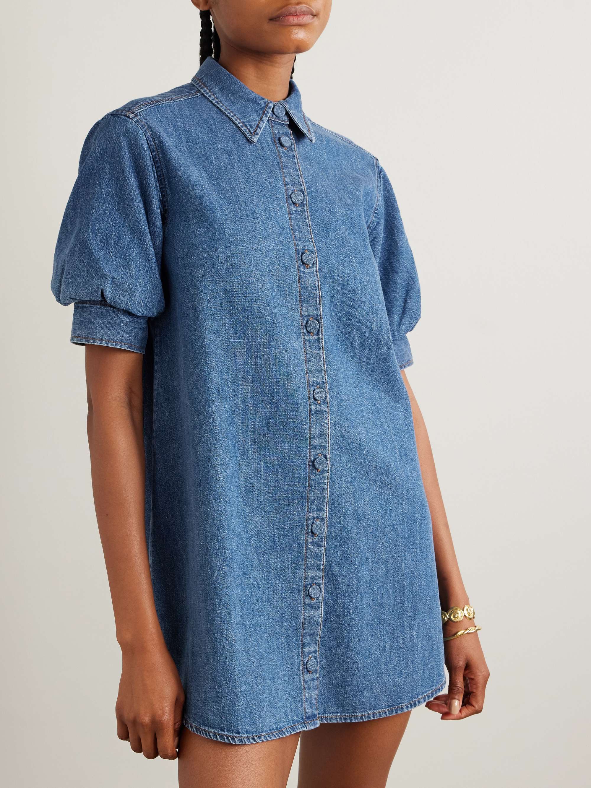 The Play denim mini shirt dress view