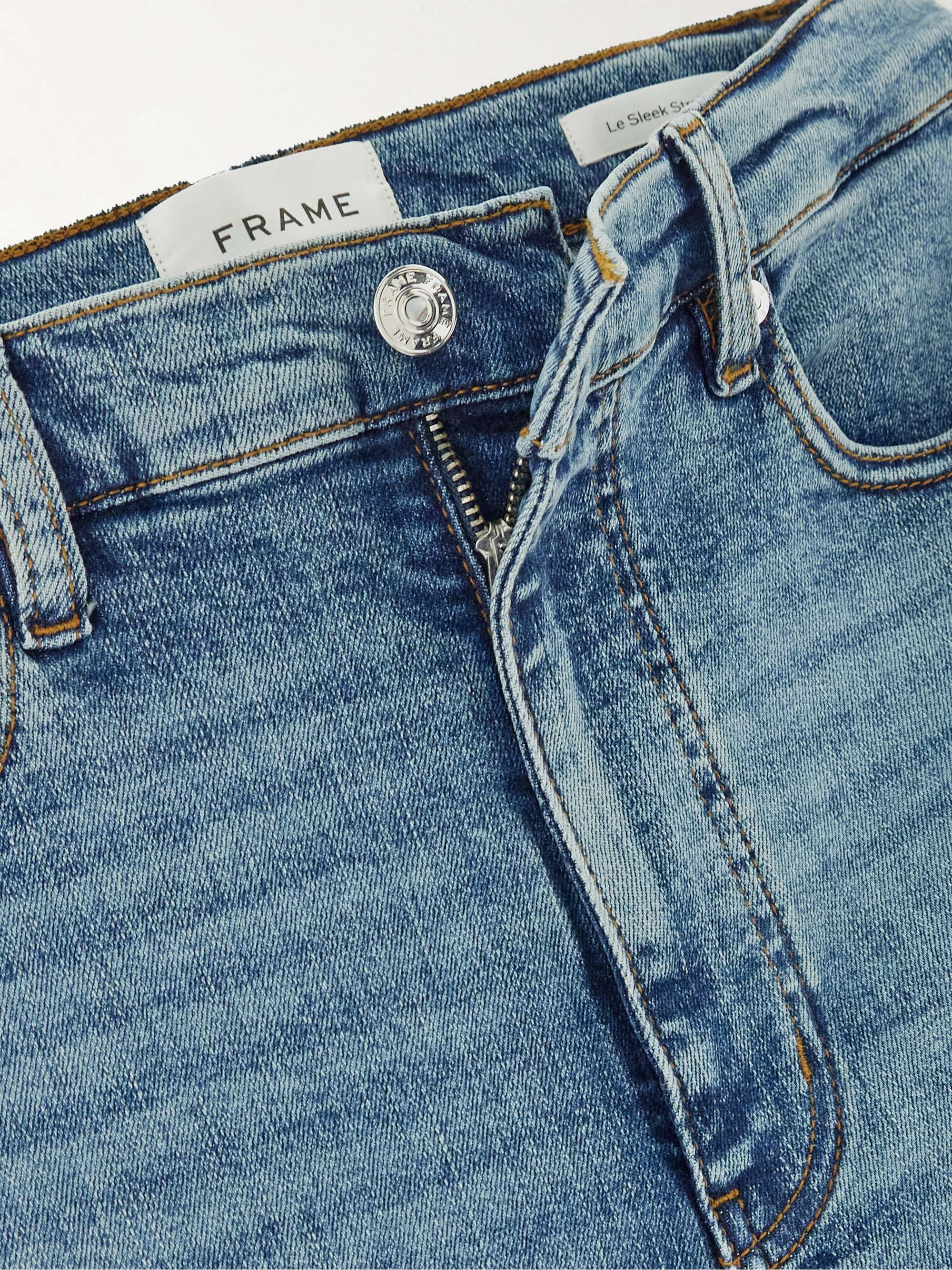 Le Sleek high-rise straight-leg jeans view