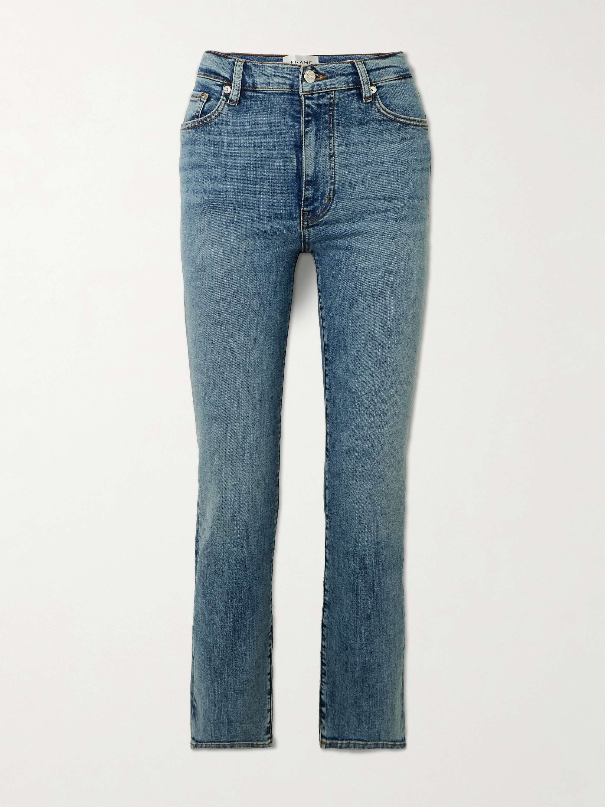 Le Sleek high-rise straight-leg jeans view