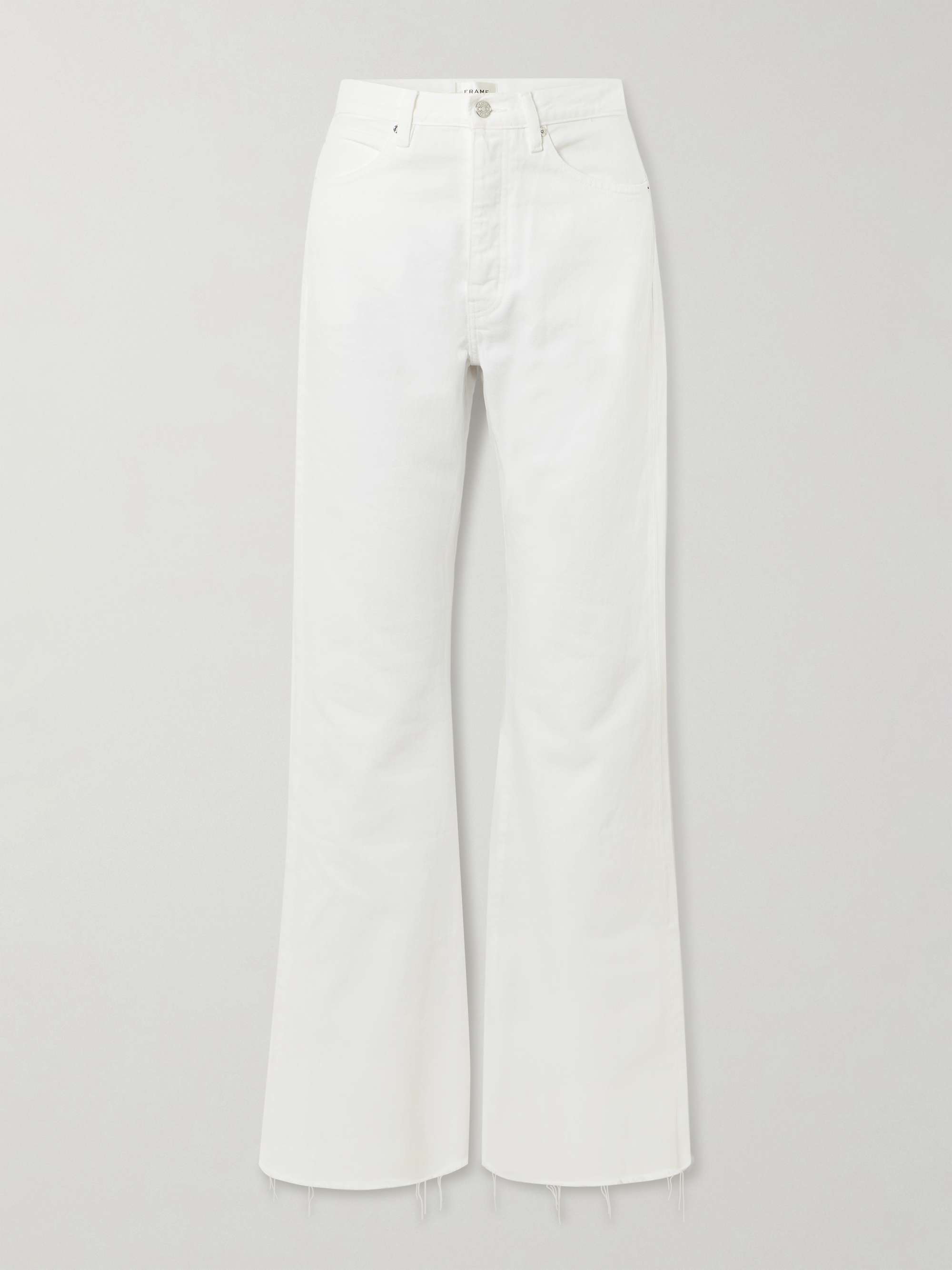 The Lax distressed mid-rise flared jeans view