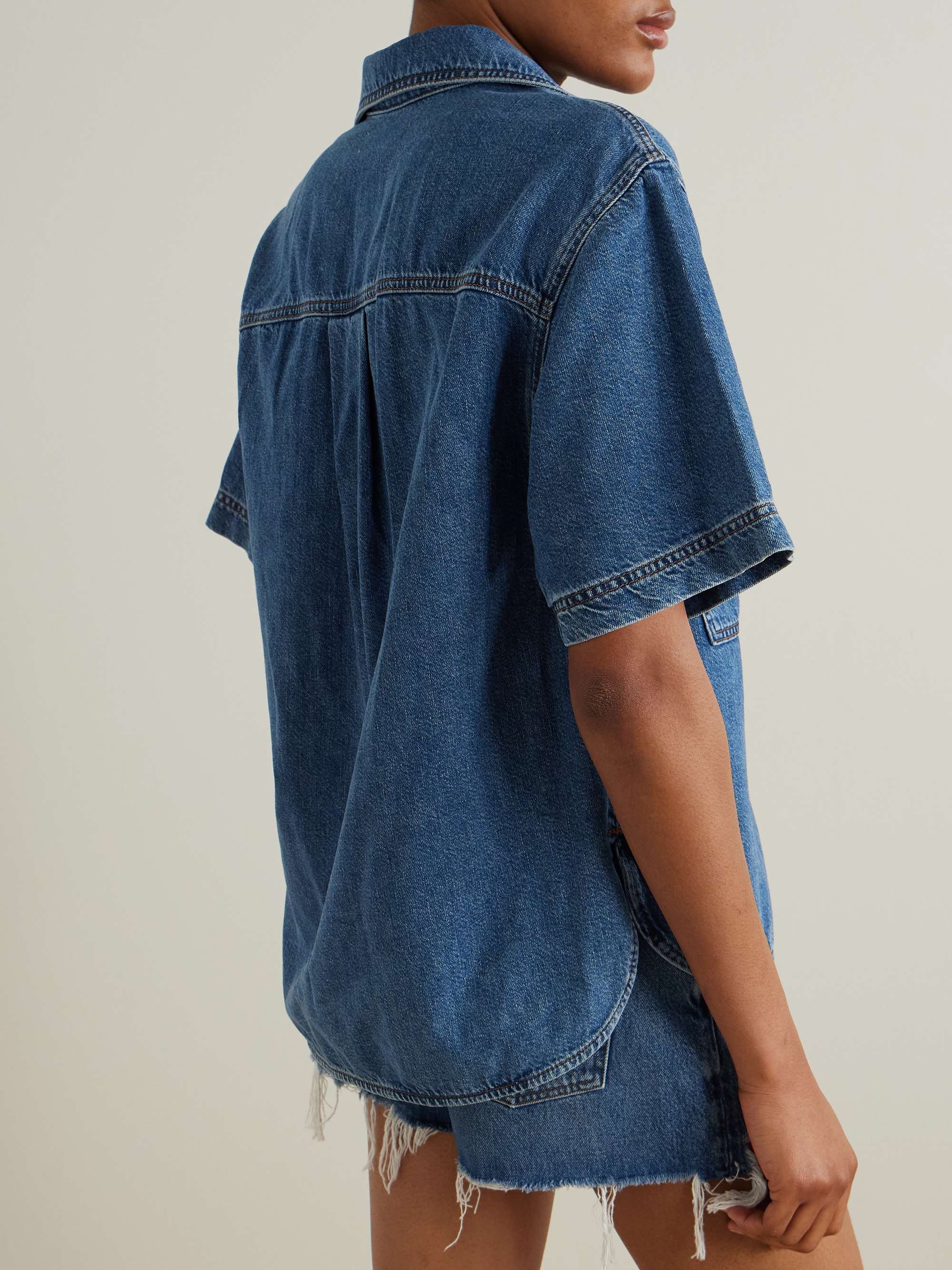 Organic denim shirt view