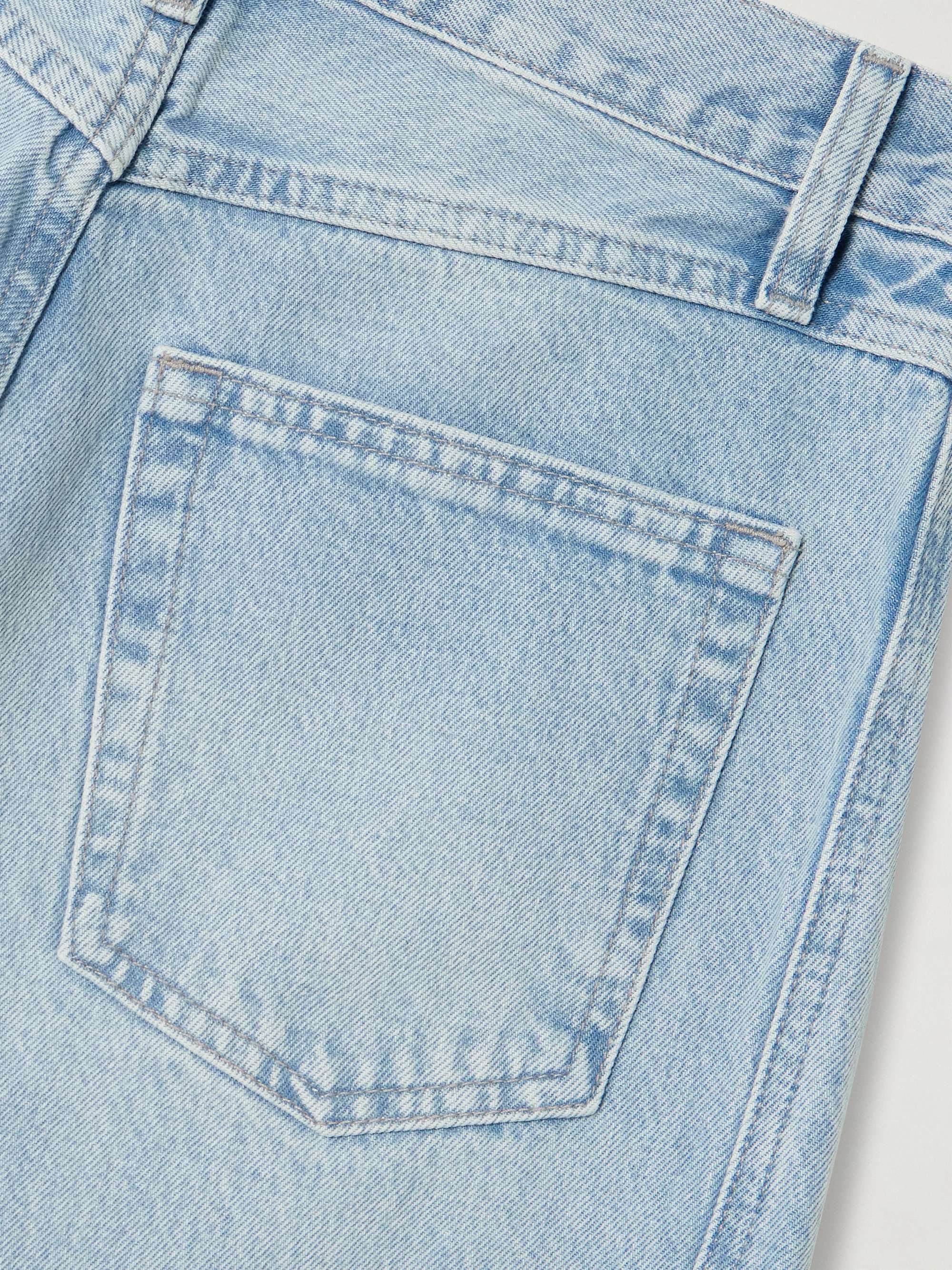 The Twisted paneled high-rise straight-leg jeans view