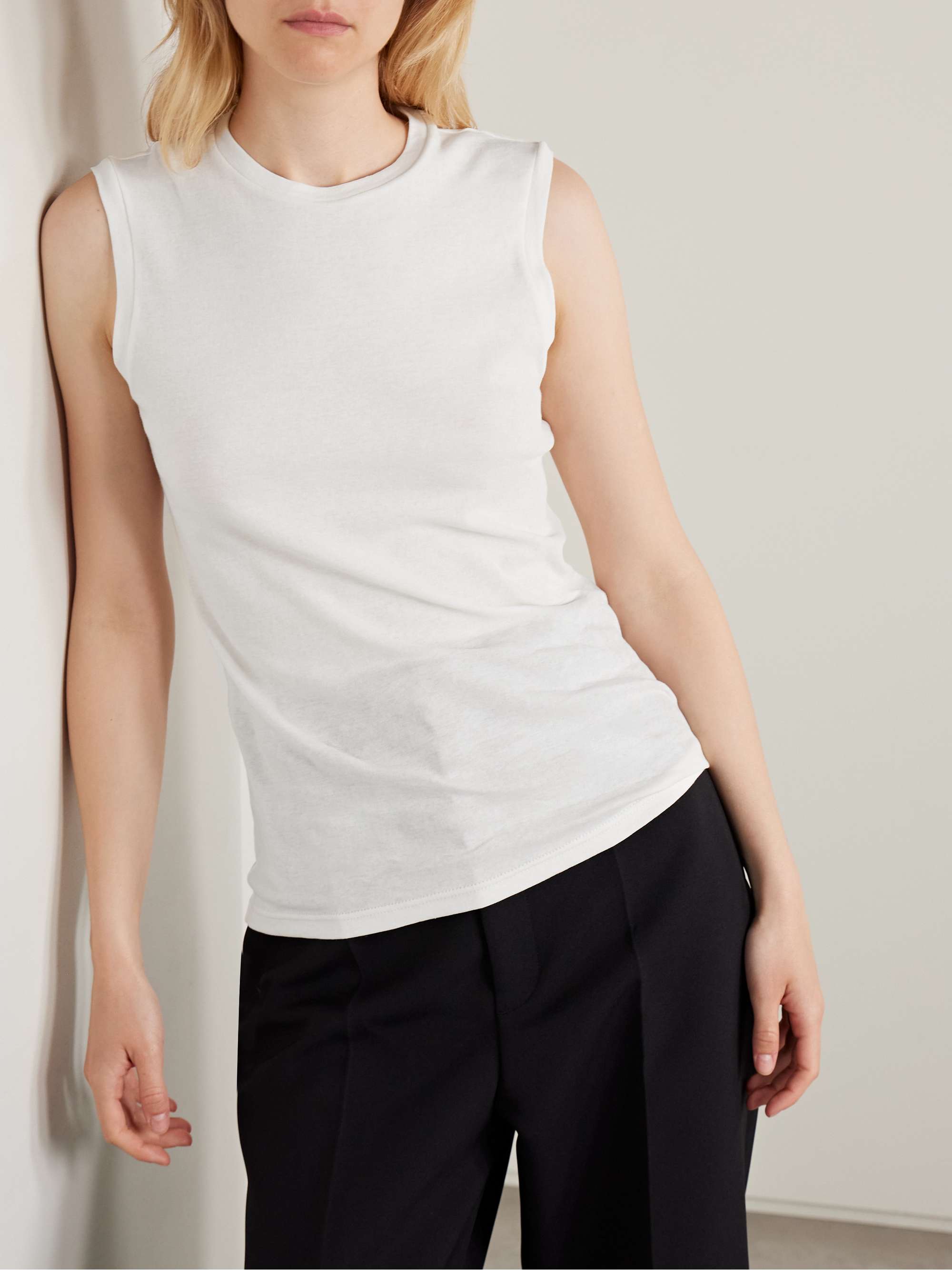 Set of three cotton-jersey tops view