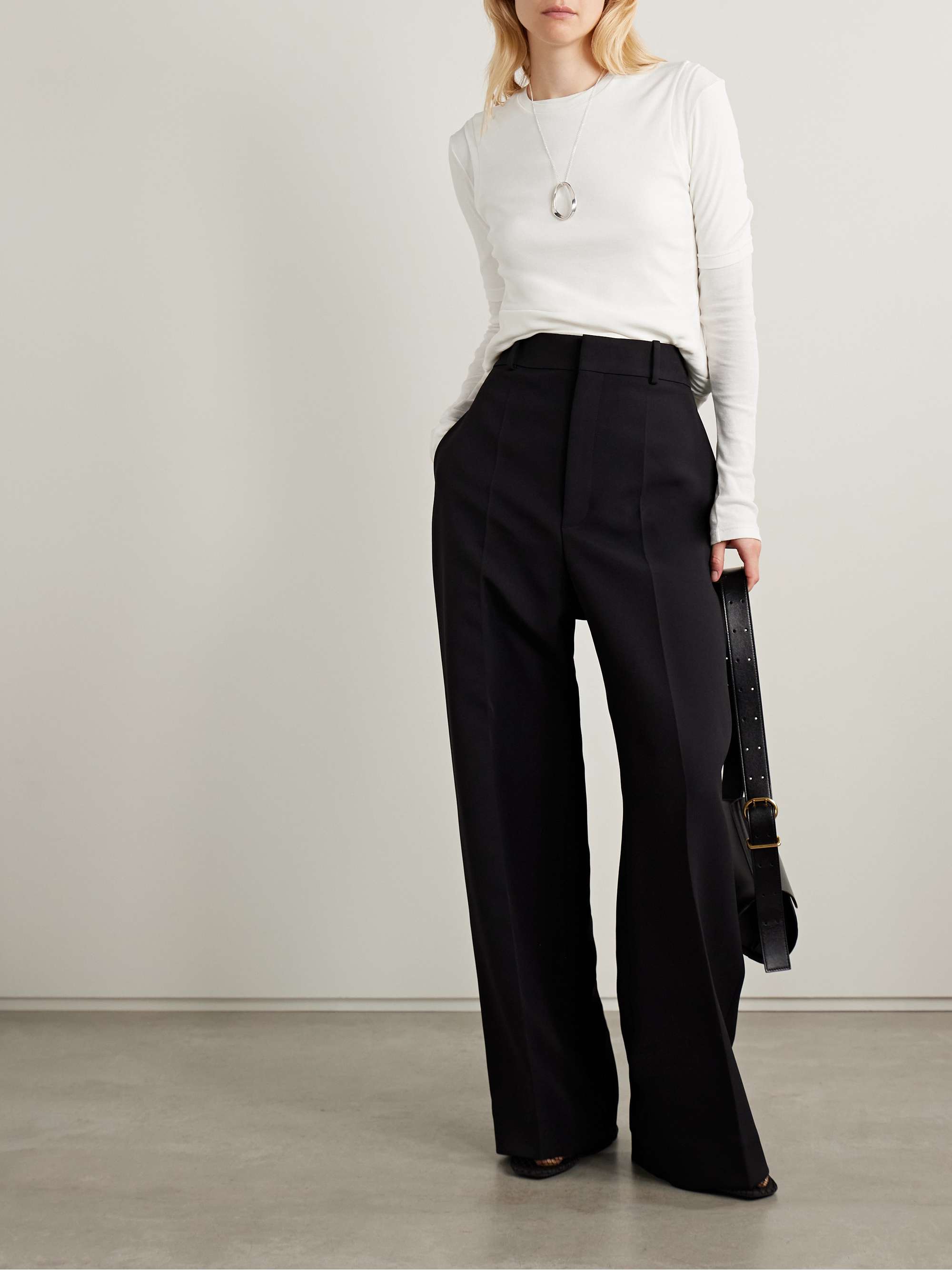 Set of three cotton-jersey tops view