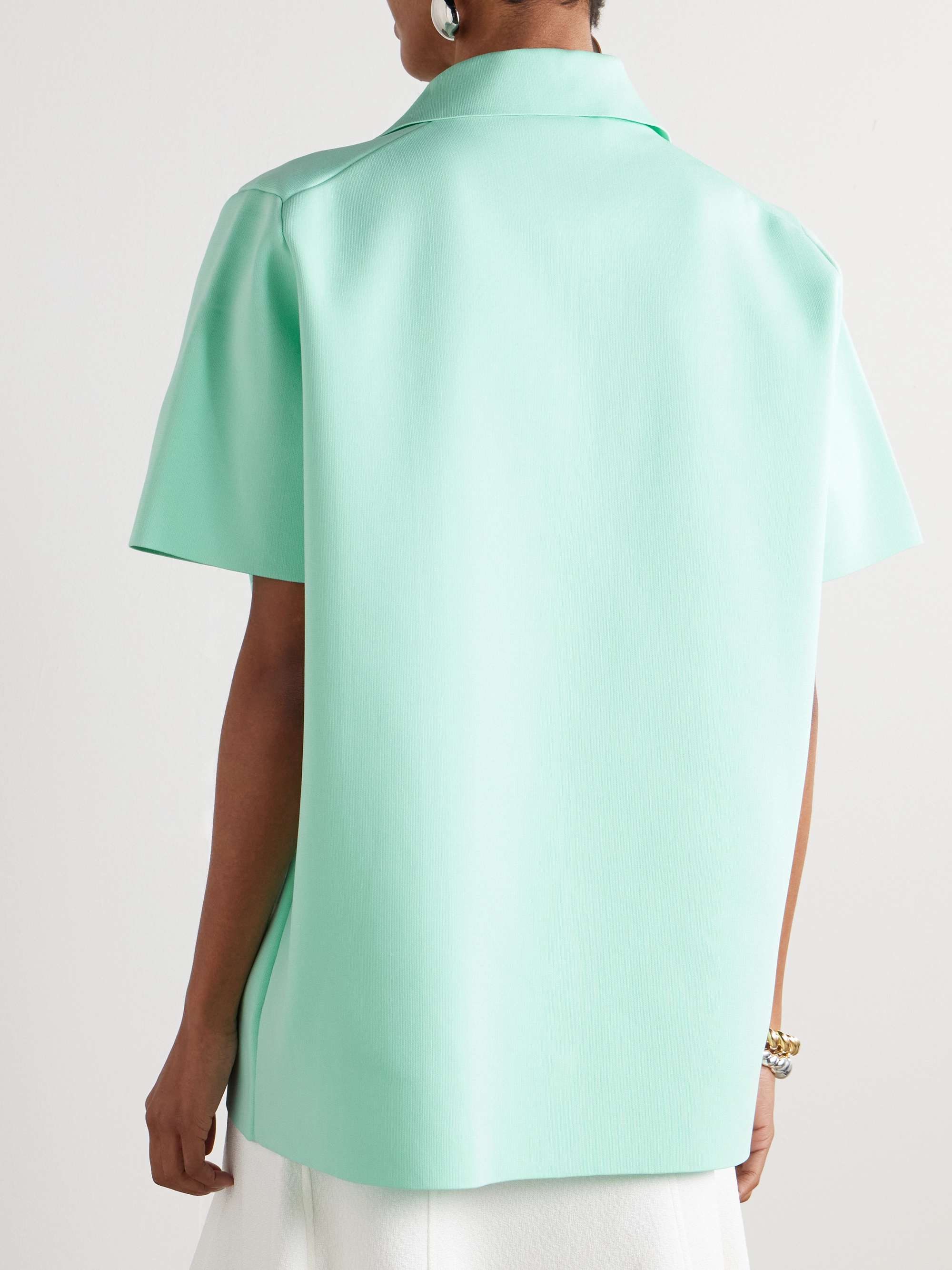 Knitted polo shirt view