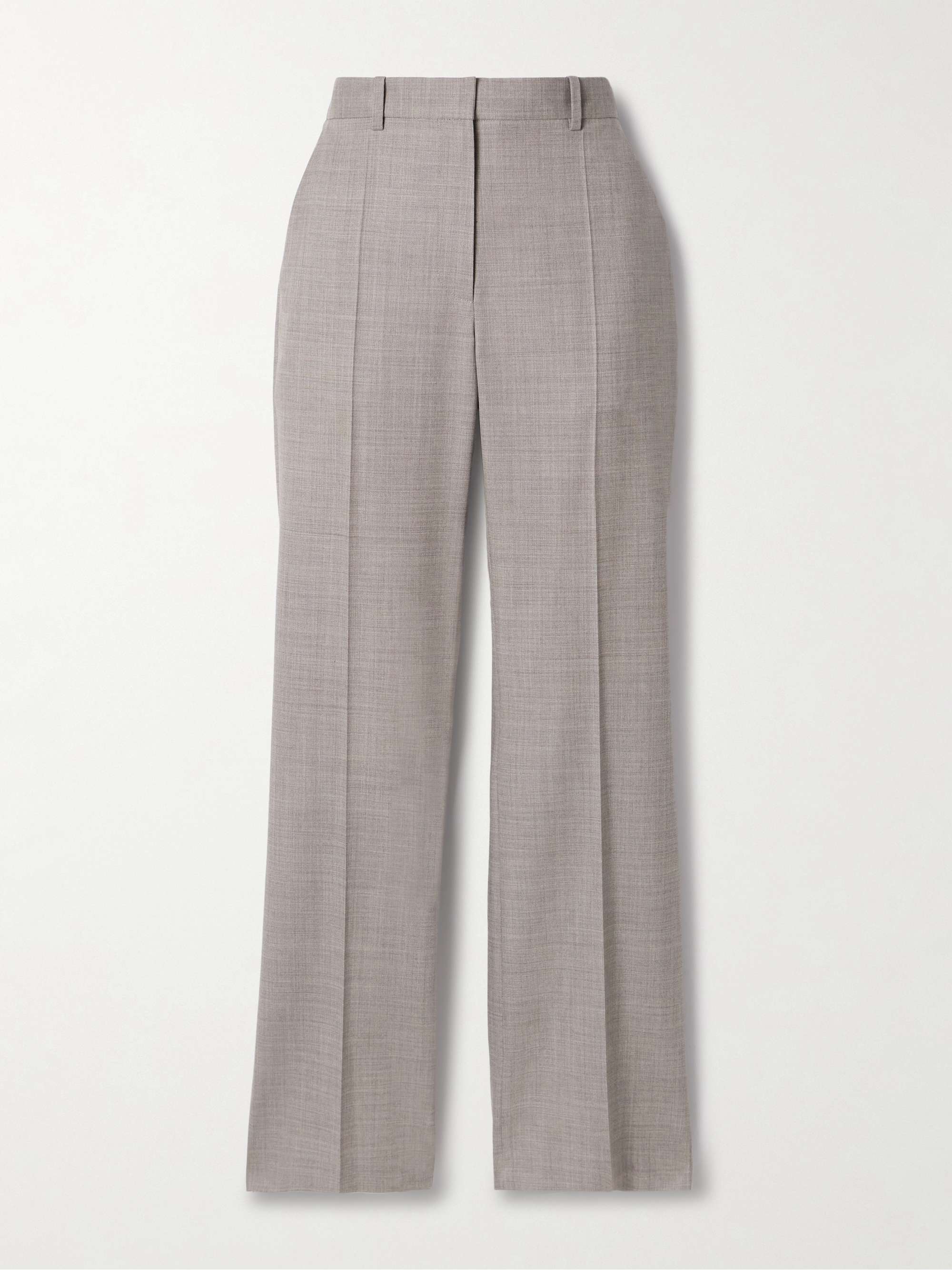 Diane wool-blend straight-leg pants view