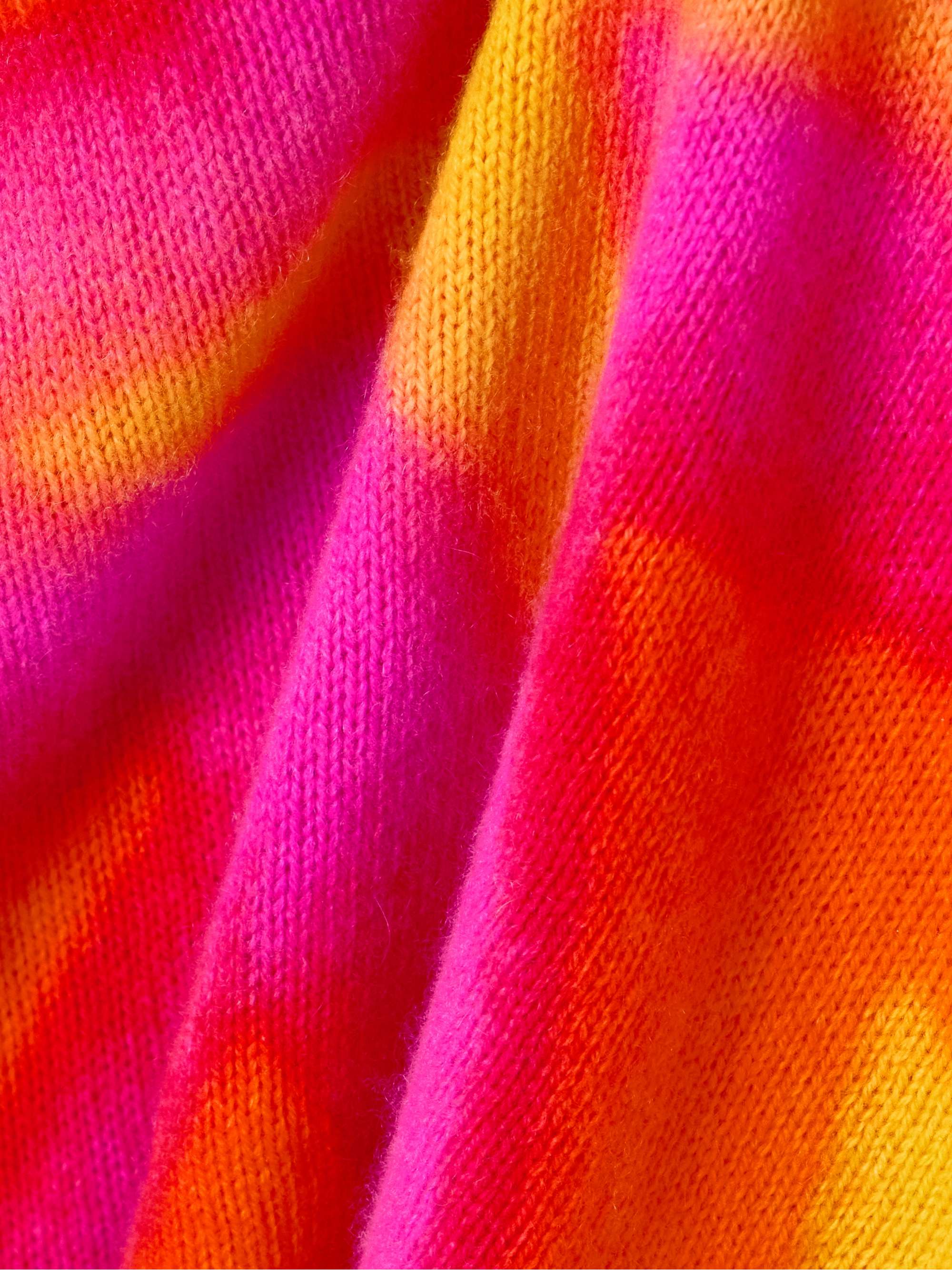 Tie-dyed cashmere sweater view