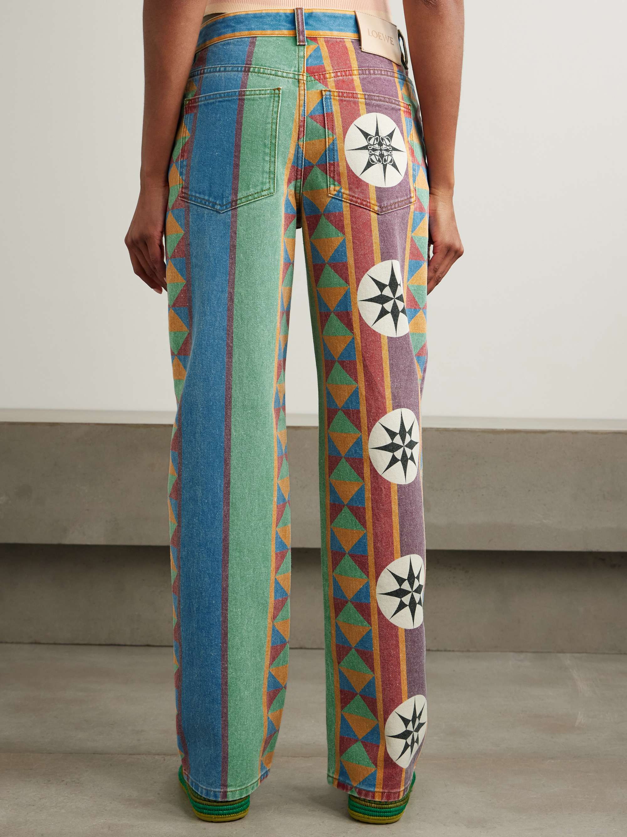 + Paula's Ibiza printed mid-rise straight-leg jeans view