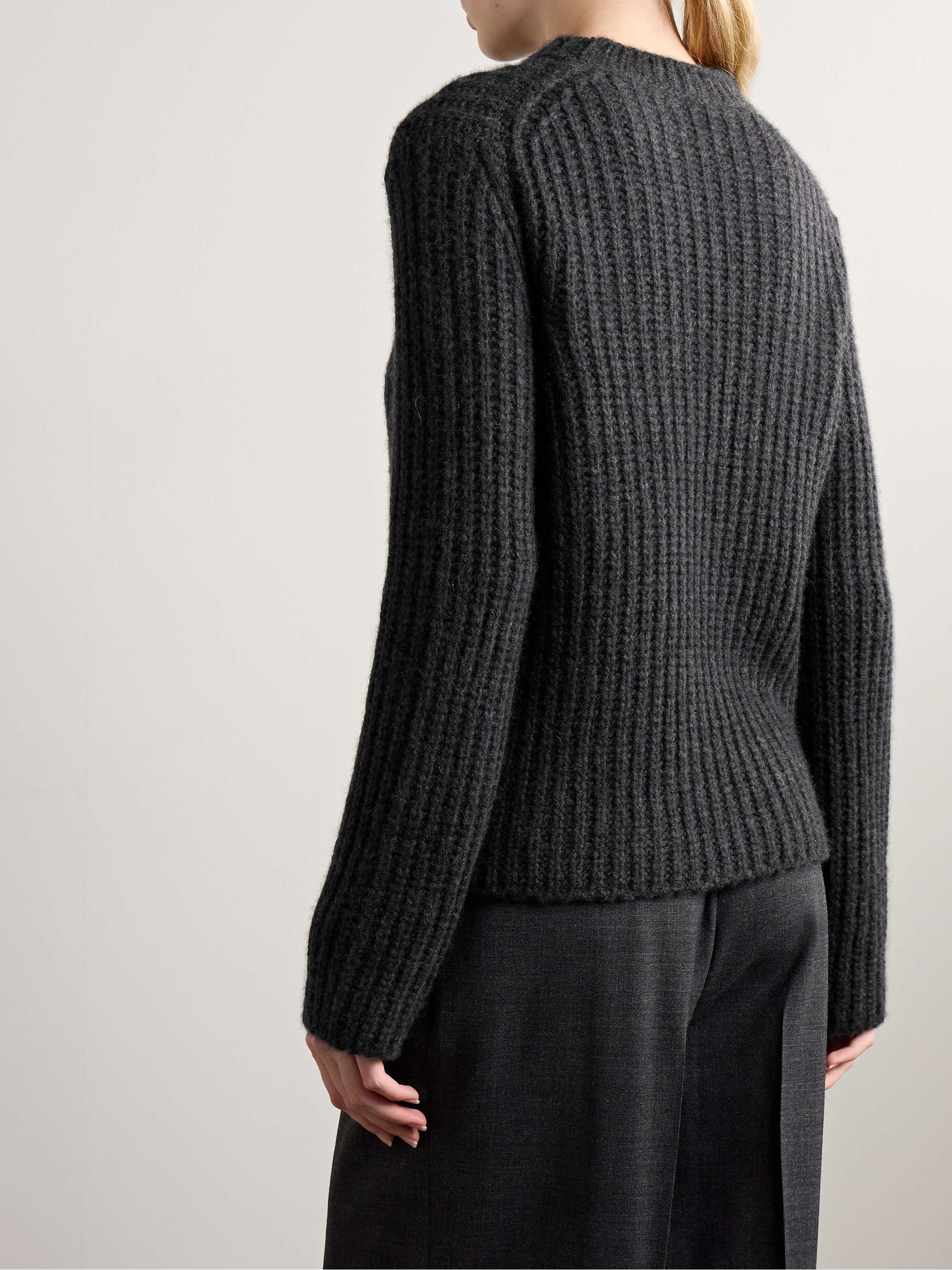 Idli ribbed cashmere and silk-blend sweater view