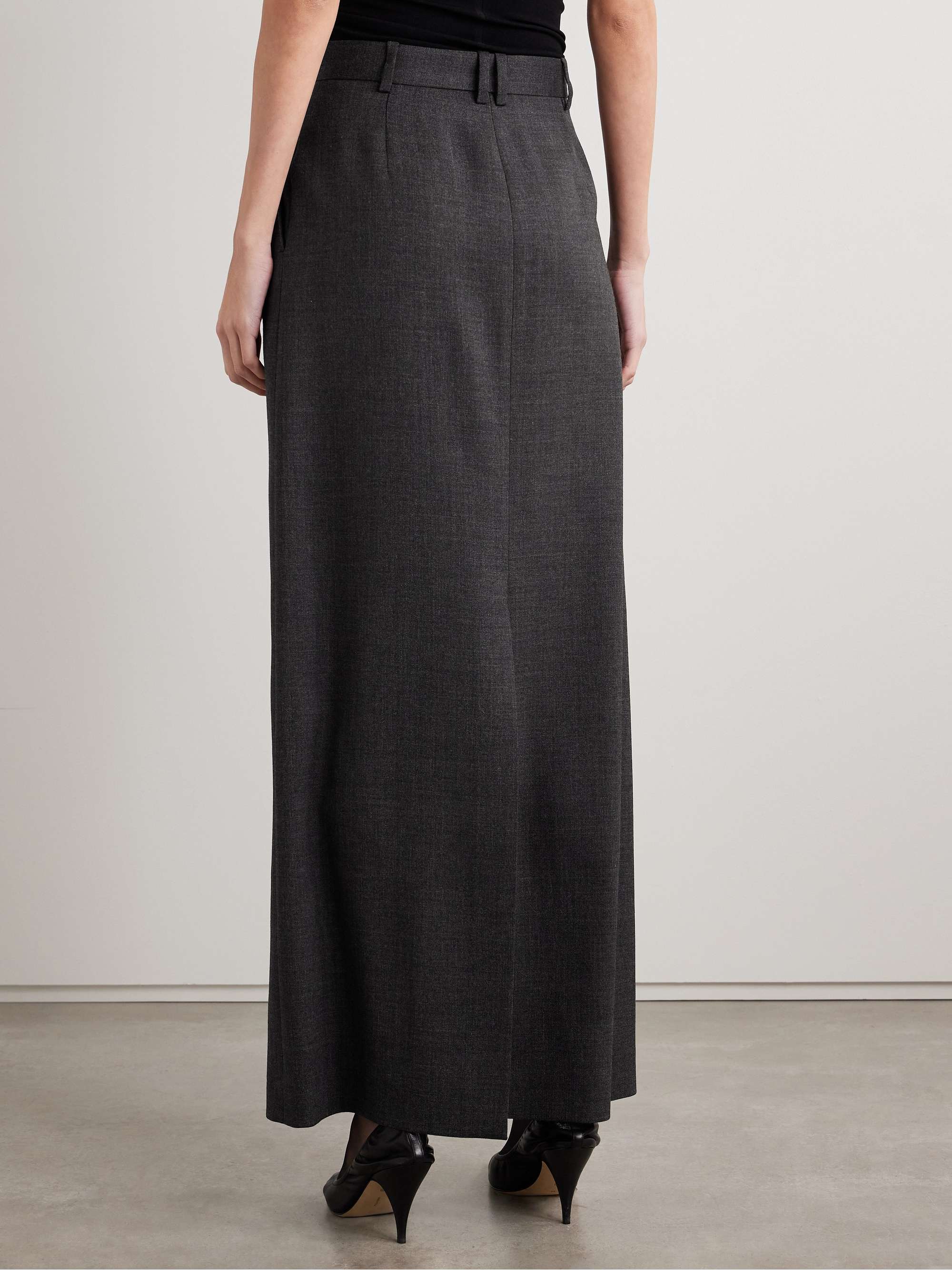 Roux wool maxi skirt view