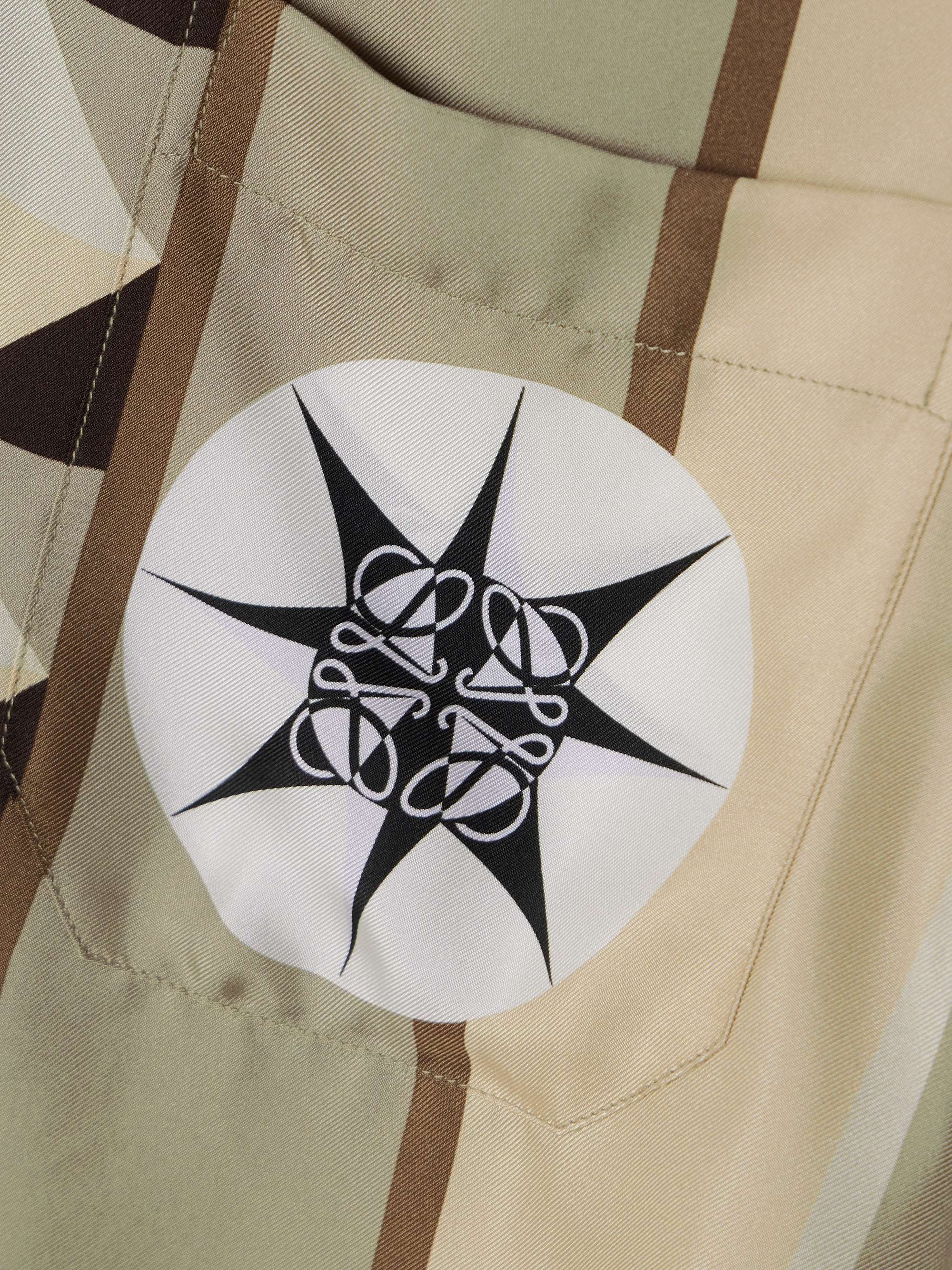 + Paula's Ibiza cropped printed silk-twill shirt view