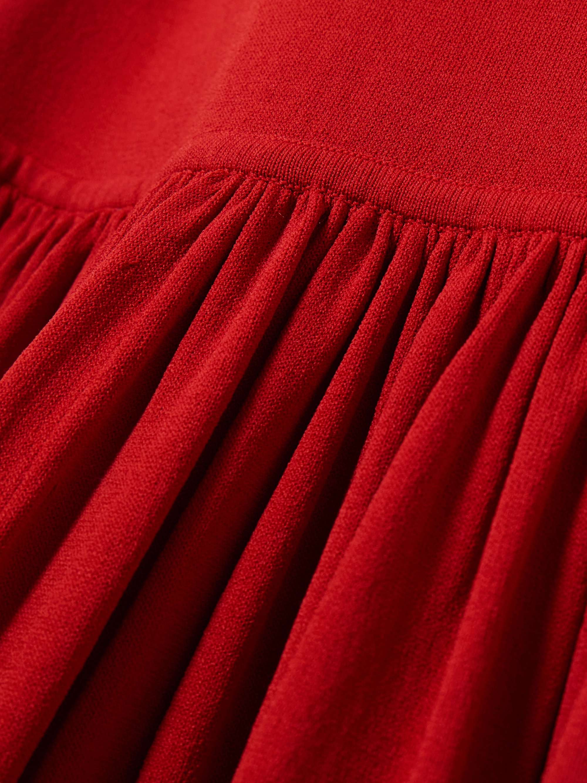 Jada gathered knitted maxi dress view