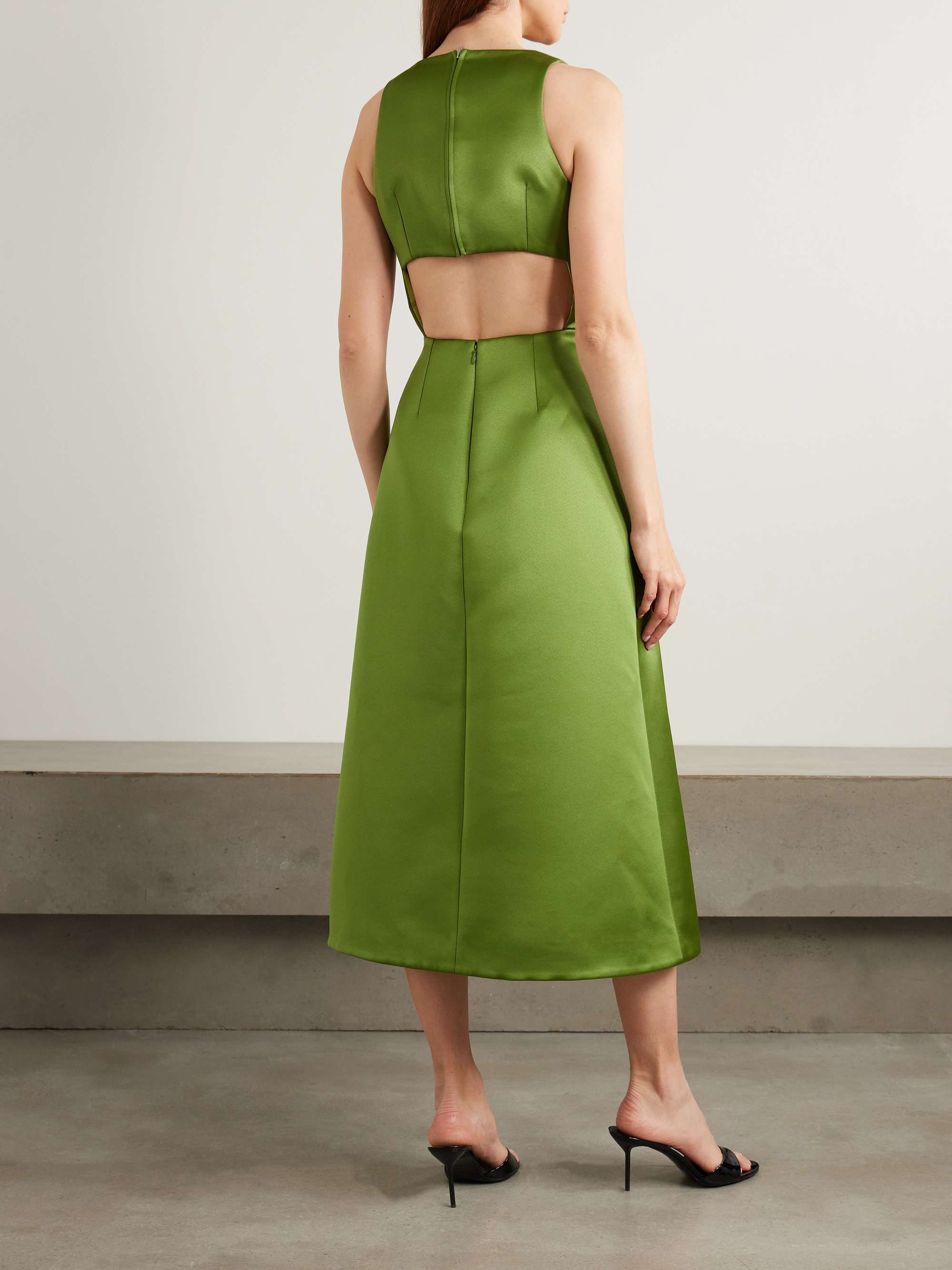 Adonica cutout duchesse-satin maxi dress view