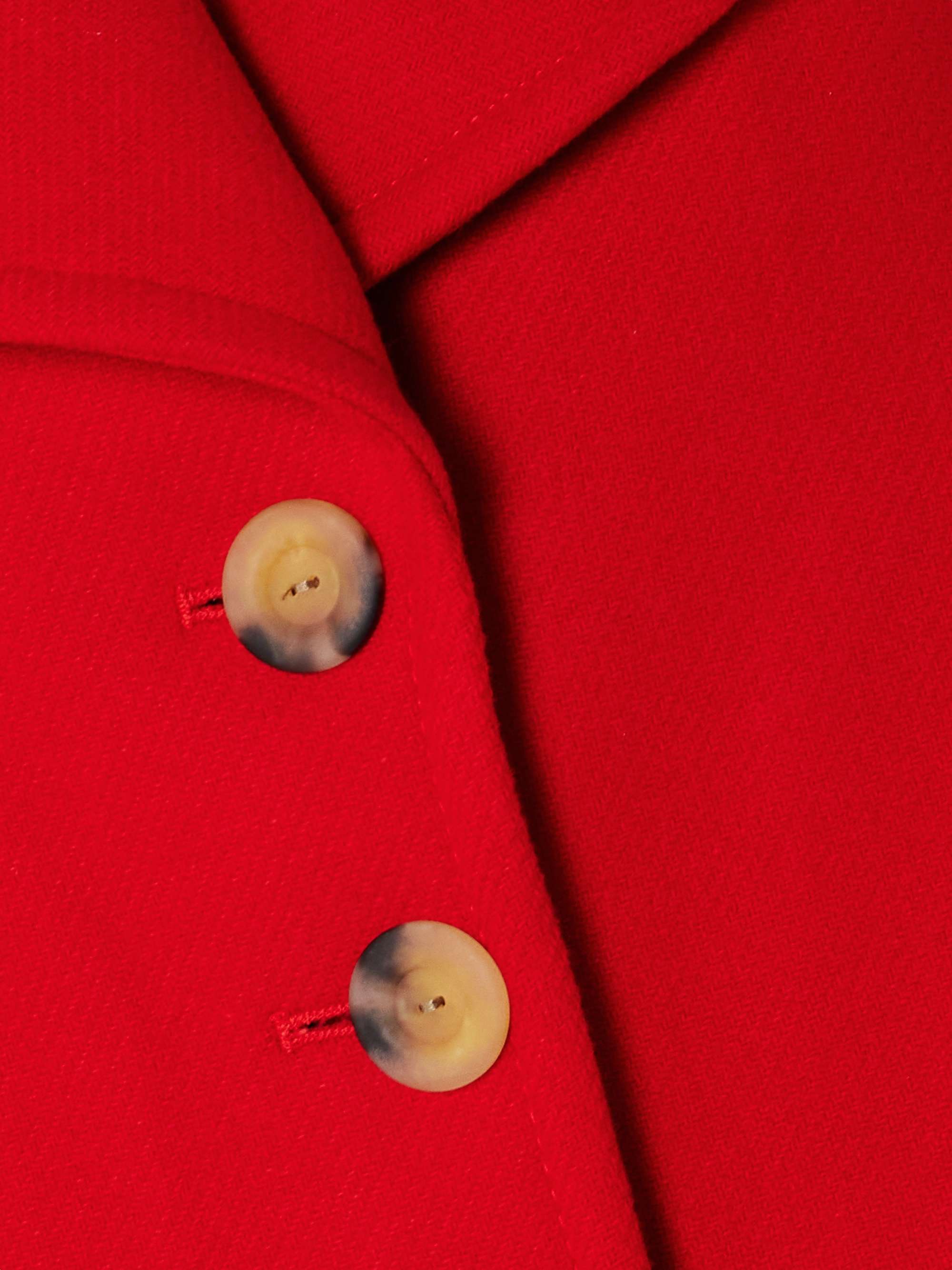 Keyla cropped wool-blend twill jacket view