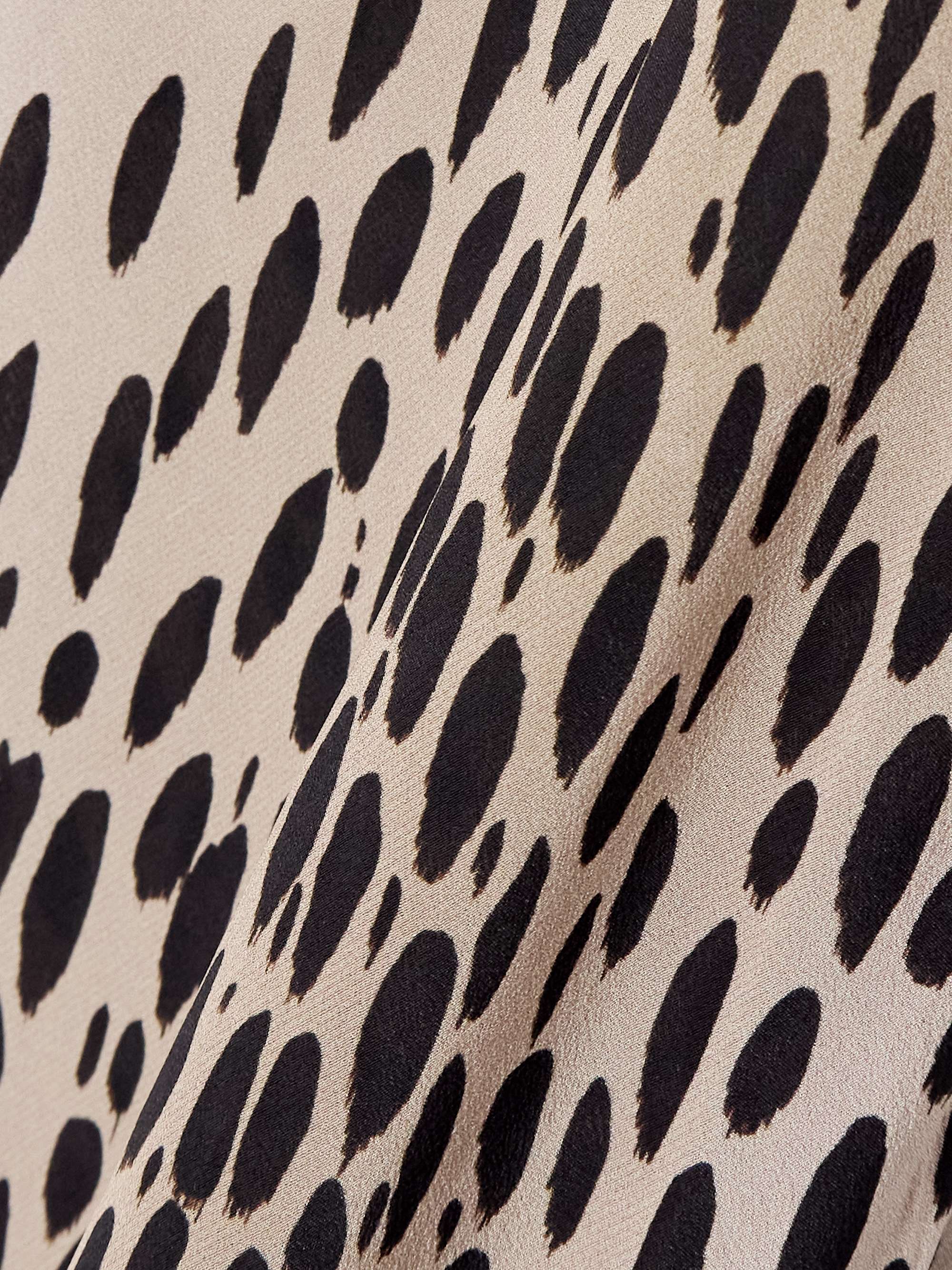 Amelle ruffled tiered leopard-print silk-chiffon gown view