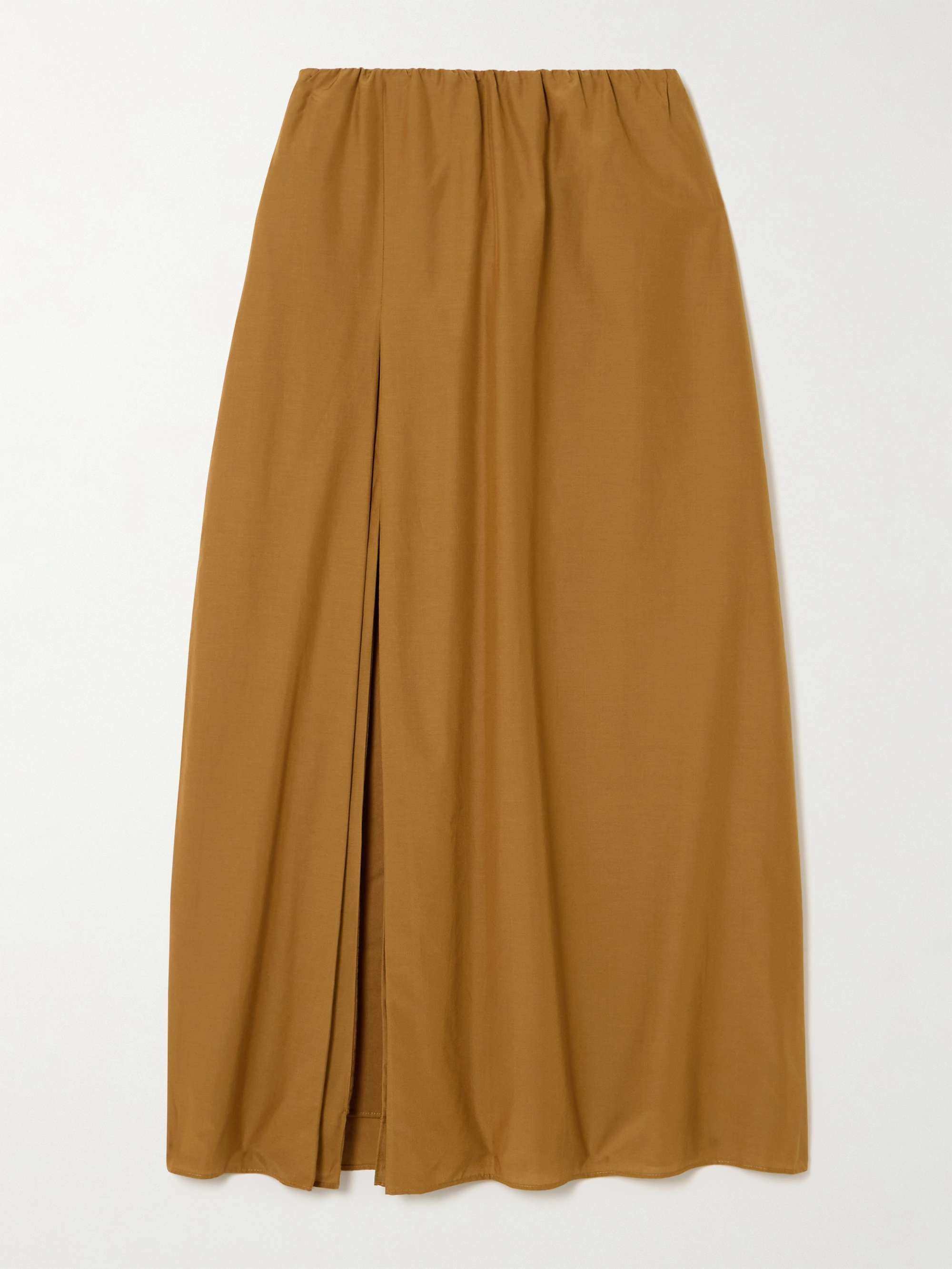 Carmen cotton and silk-blend voile midi skirt view