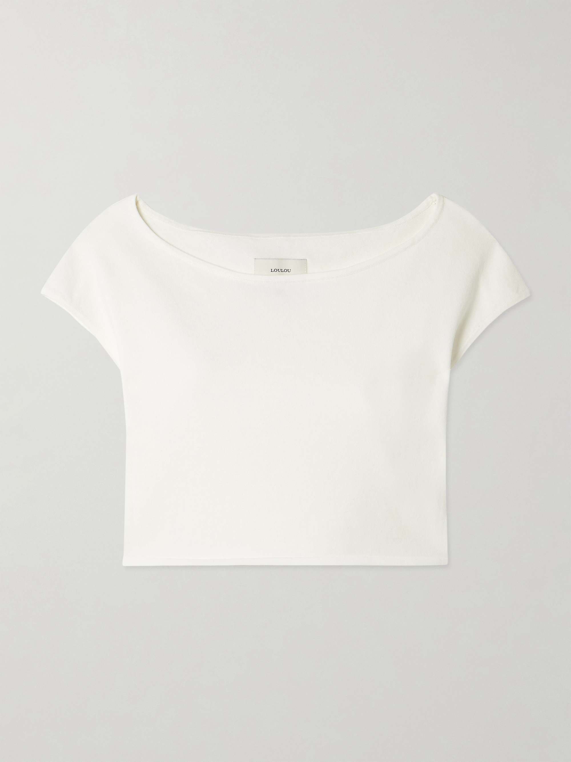 Polly cropped knitted T-shirt view
