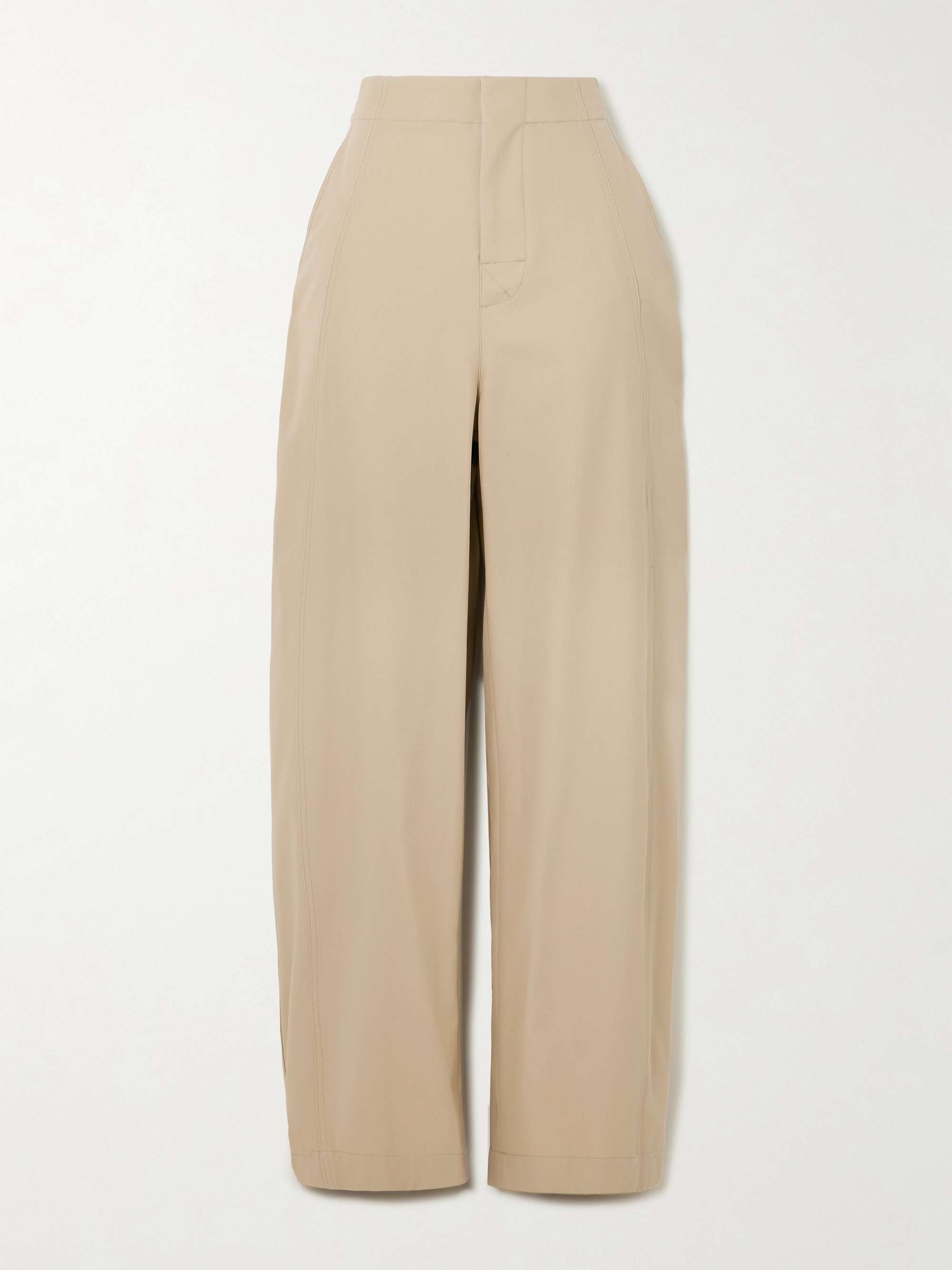 Cotton-twill barrel-leg pants view