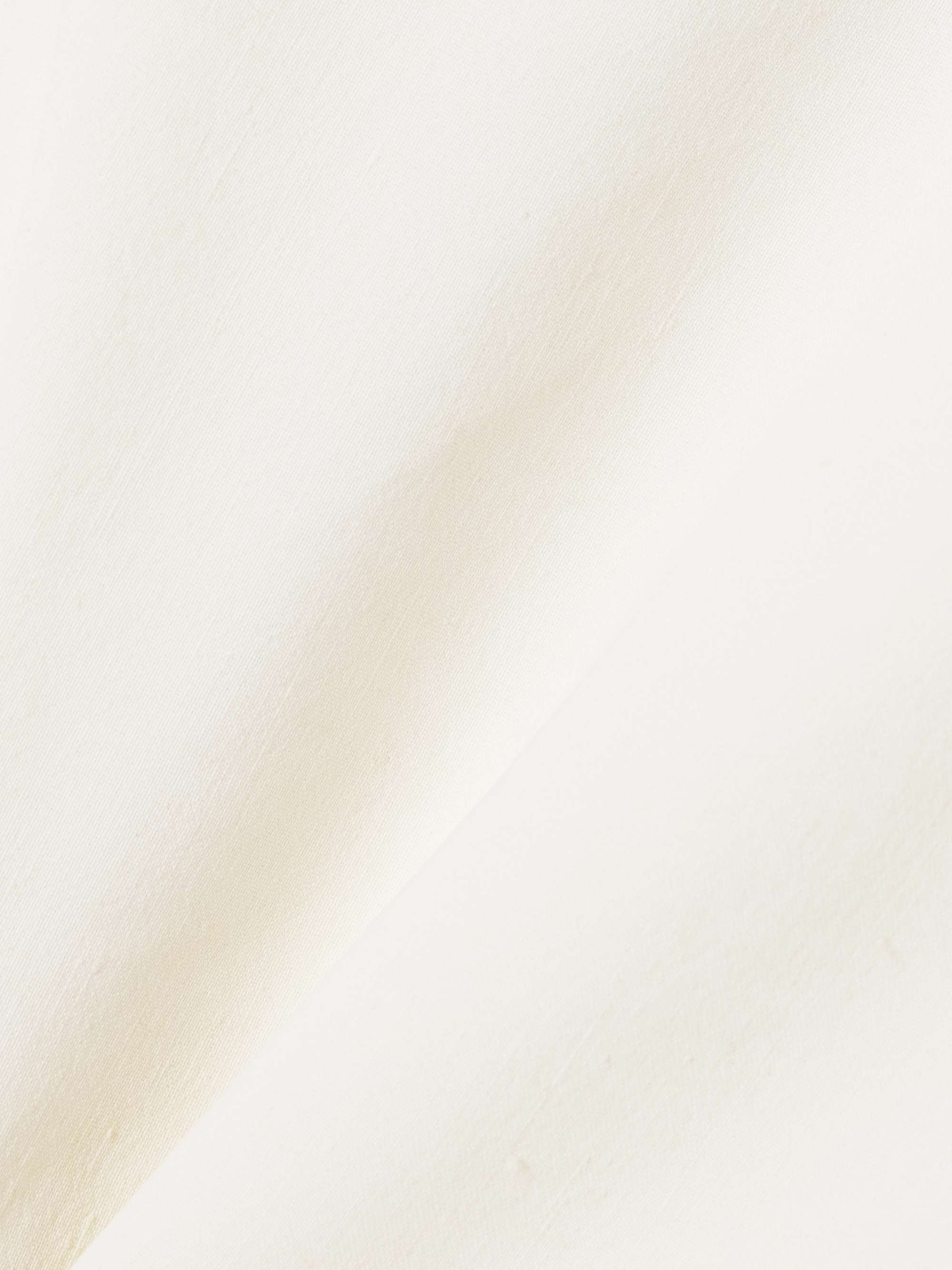 Asa linen-blend wrap top view